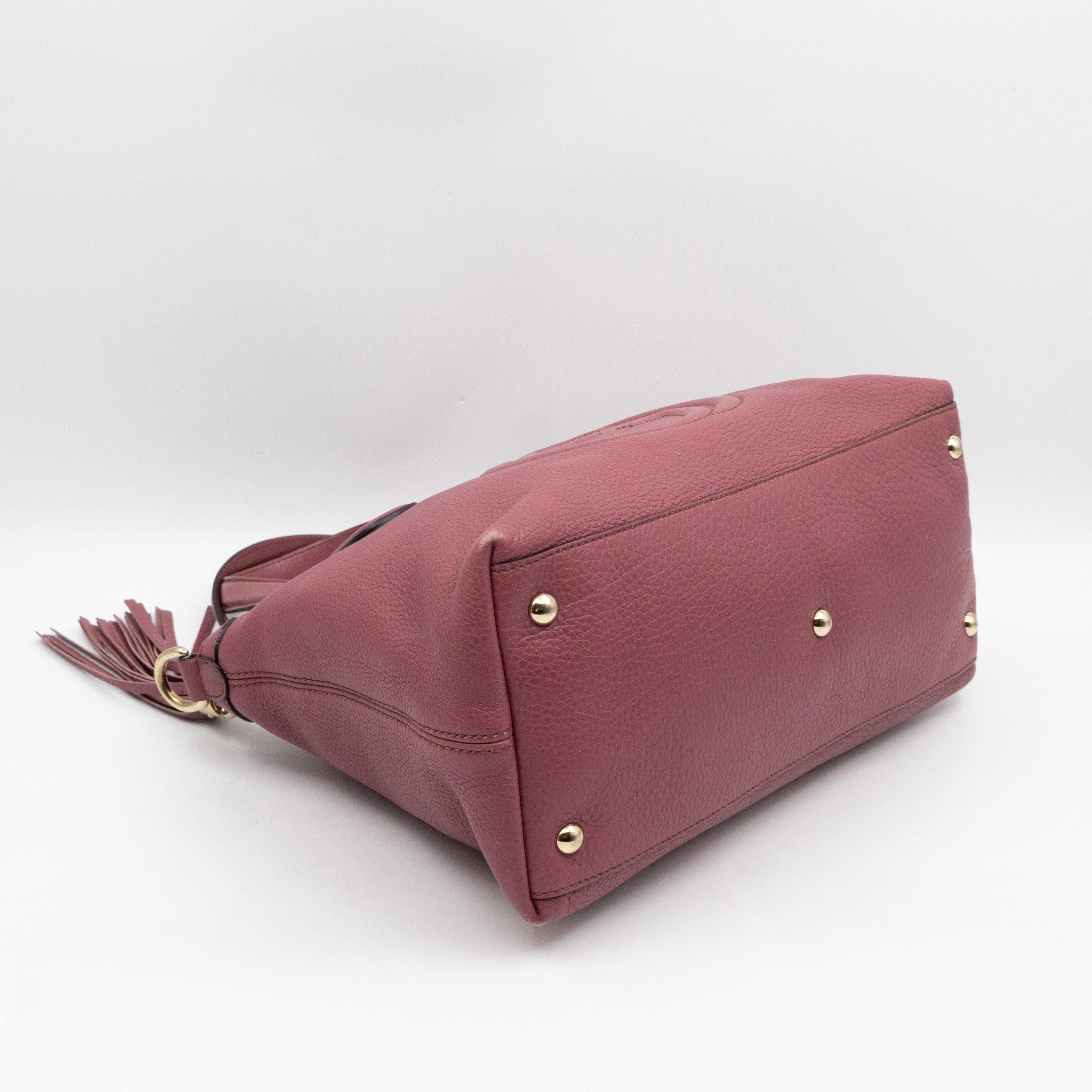 Soho Two Way Shoulder Bag Mauve Leather