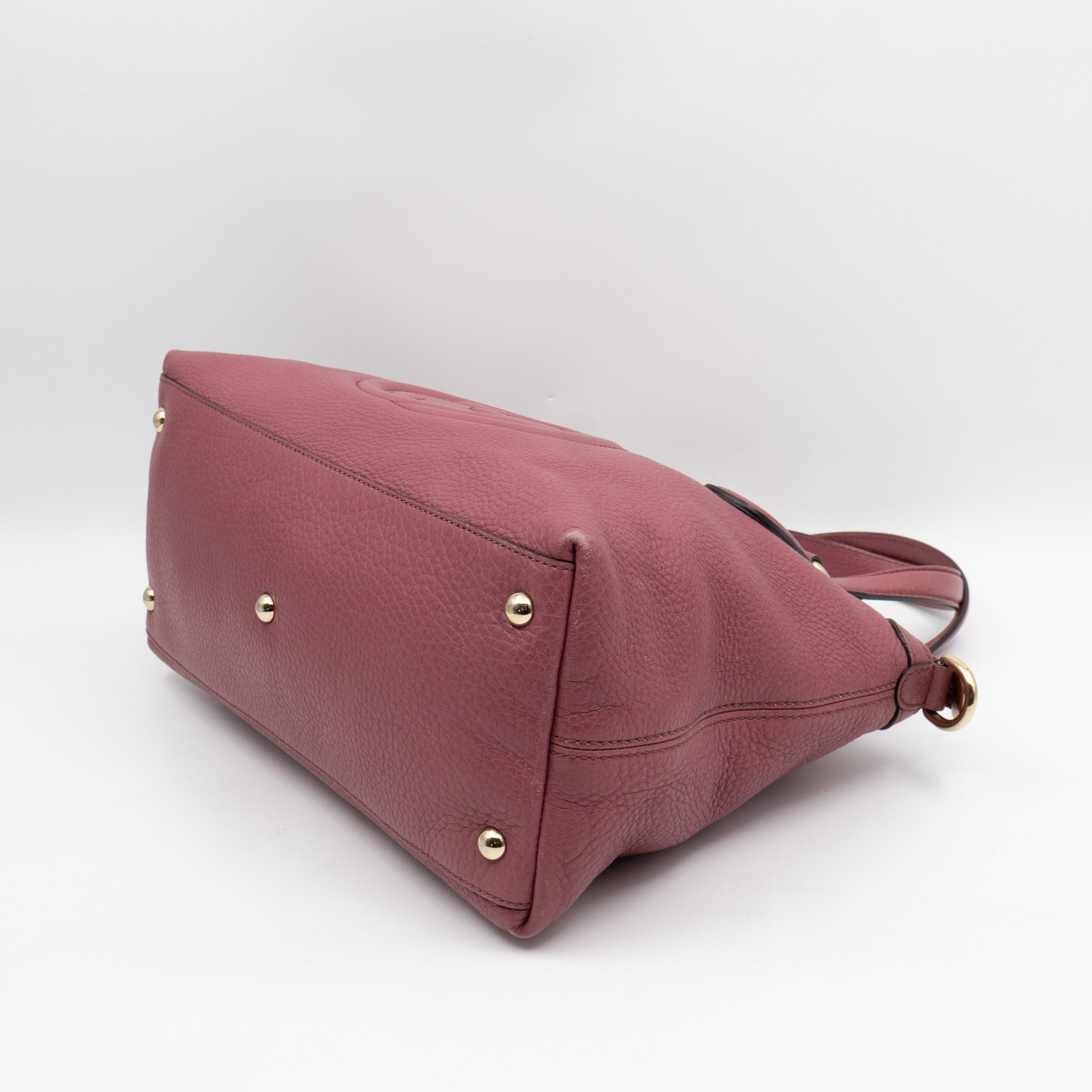 Soho Two Way Shoulder Bag Mauve Leather