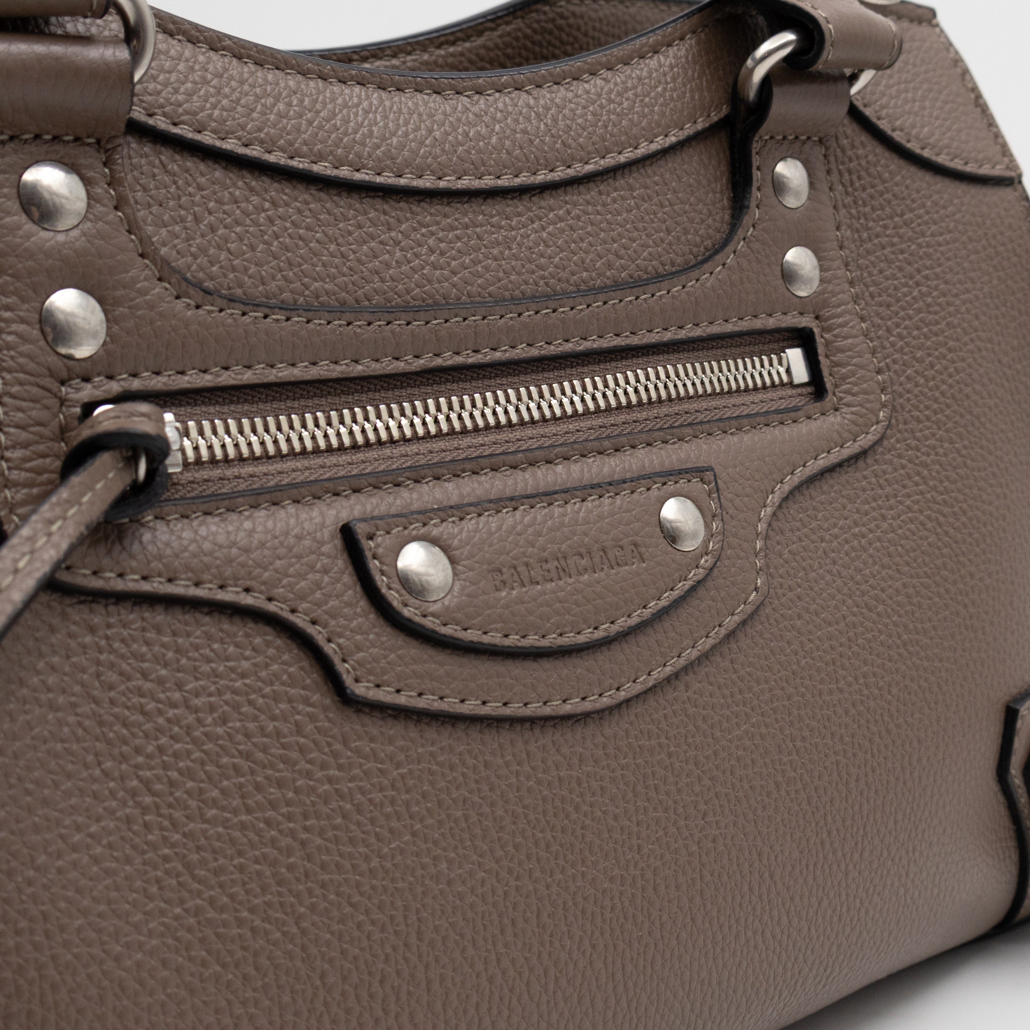 Neo Classic City Small Mink Grey Leather