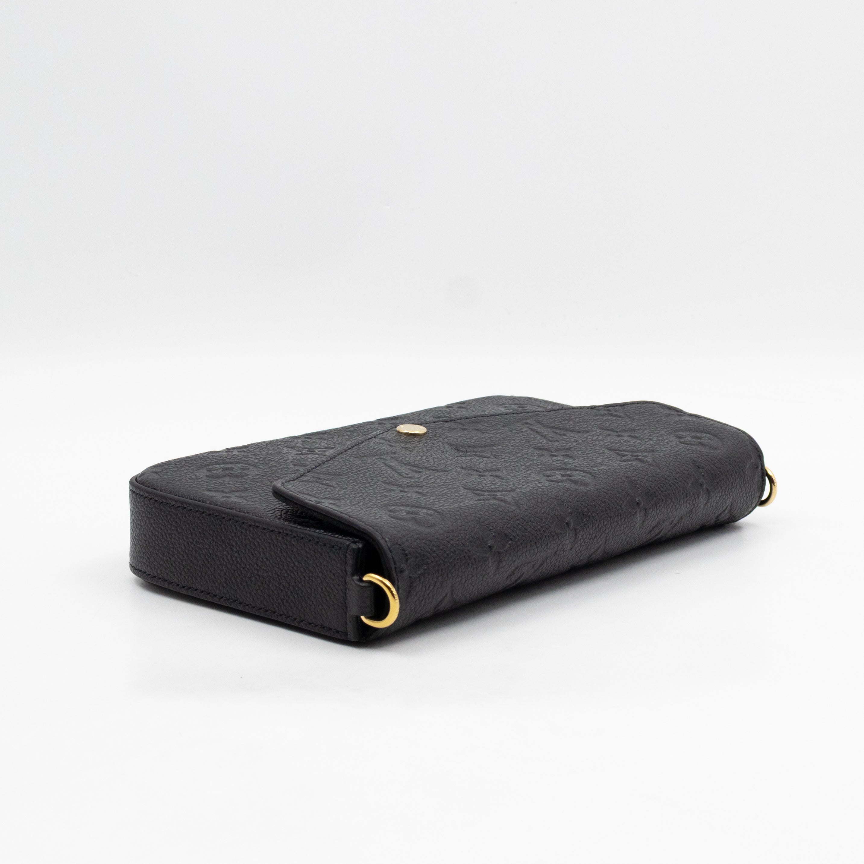 Pochette Felicie Black Monogram Empreinte