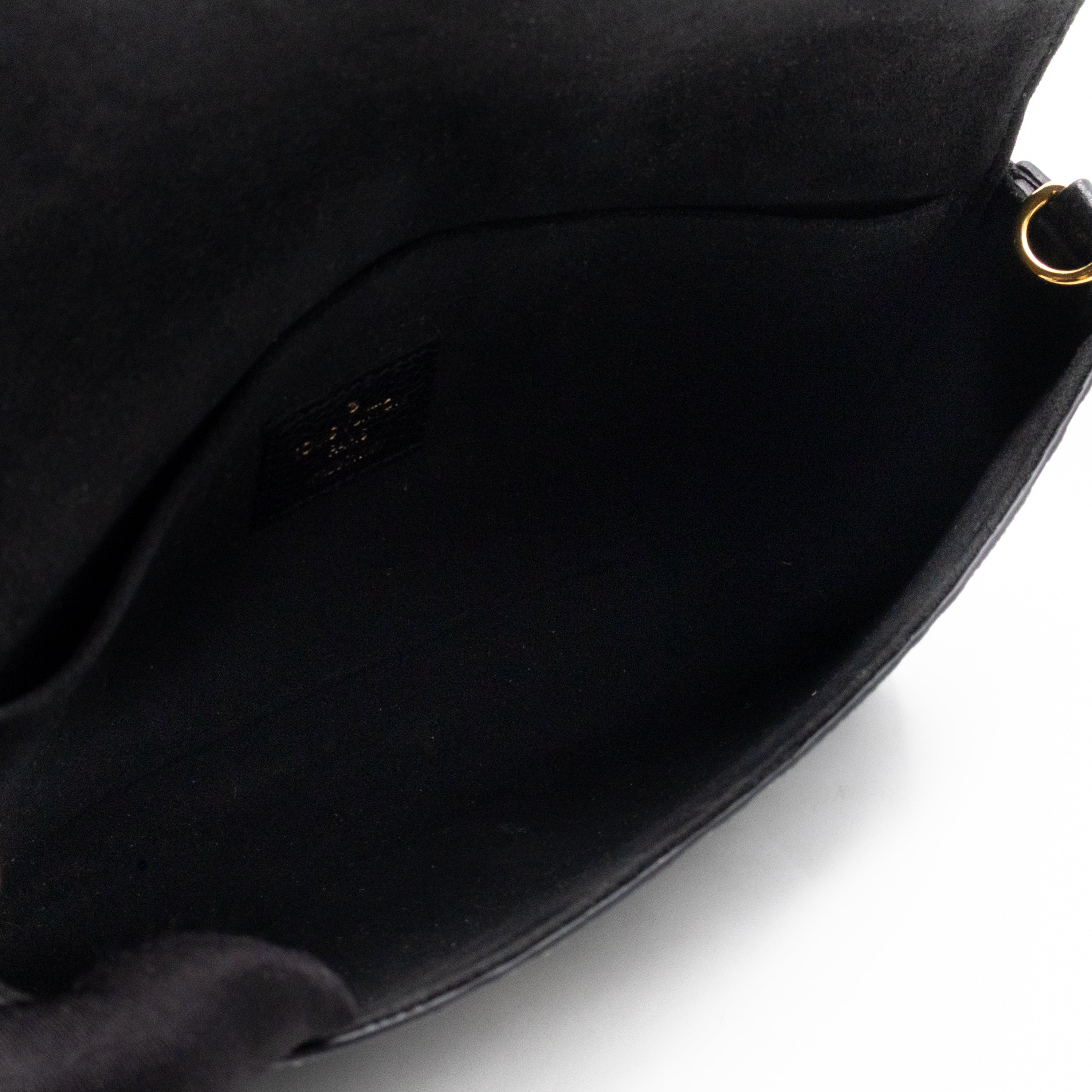 Pochette Felicie Black Monogram Empreinte