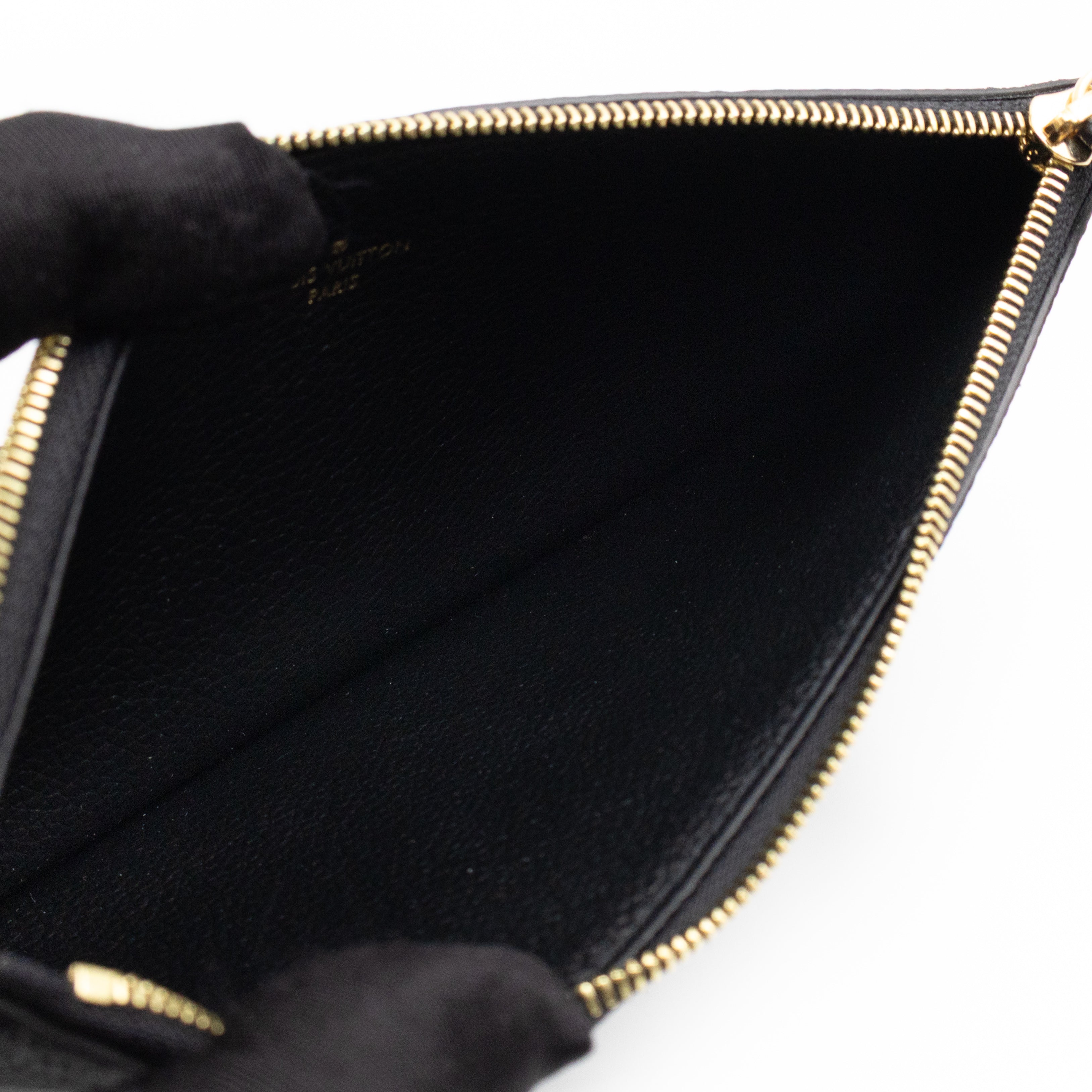Pochette Felicie Black Monogram Empreinte