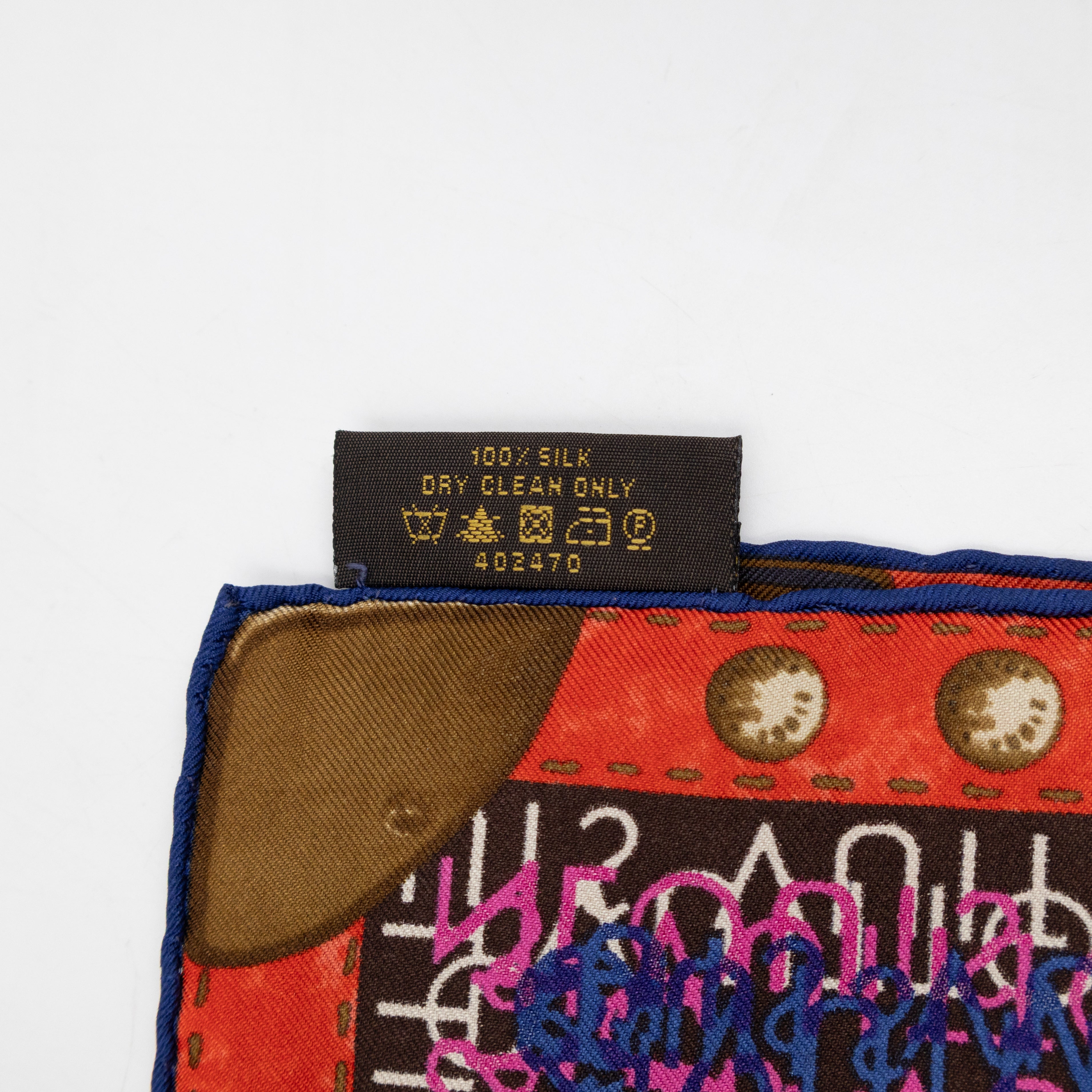 World Map Silk Scarf 90 cm Brown