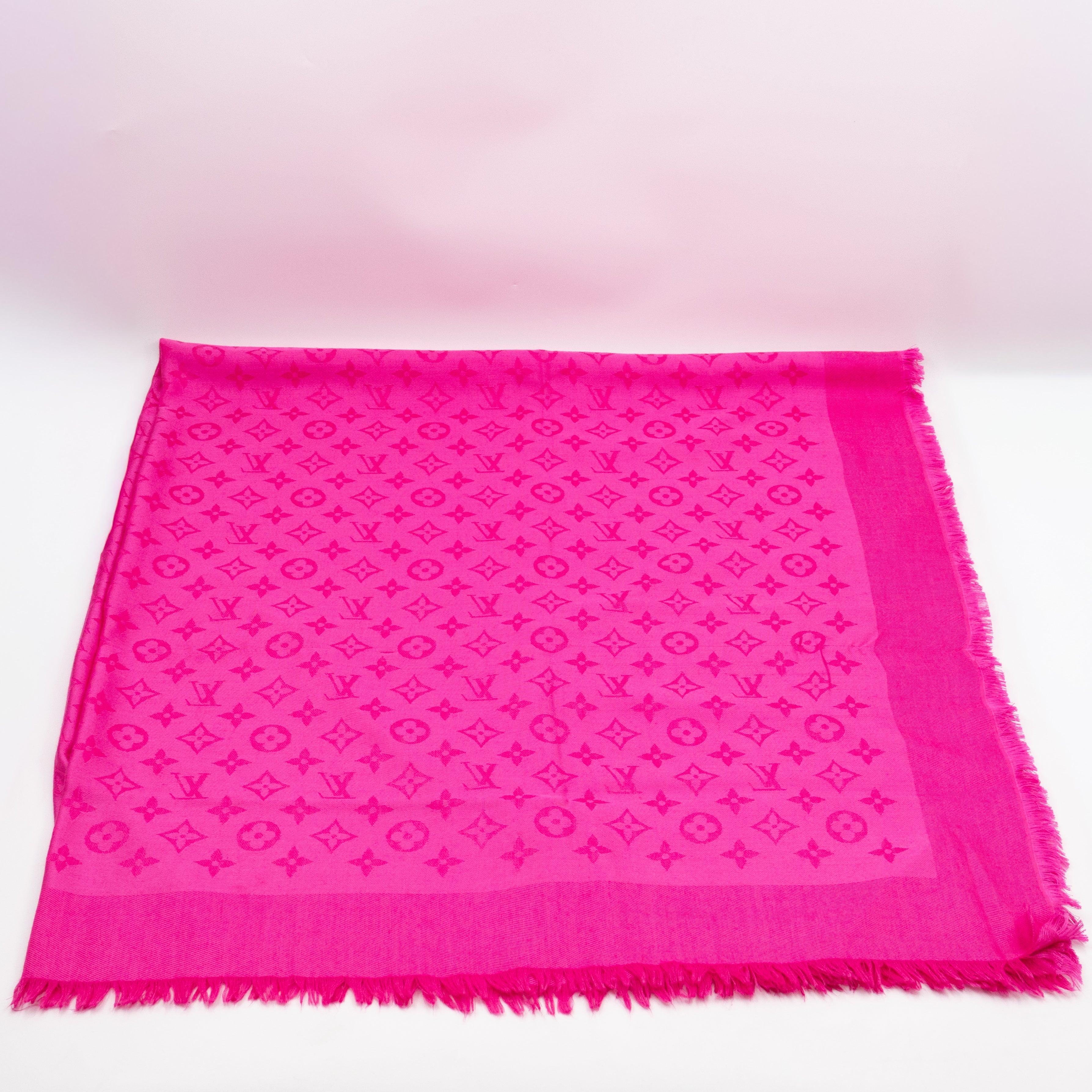 Monogram Shawl Pink