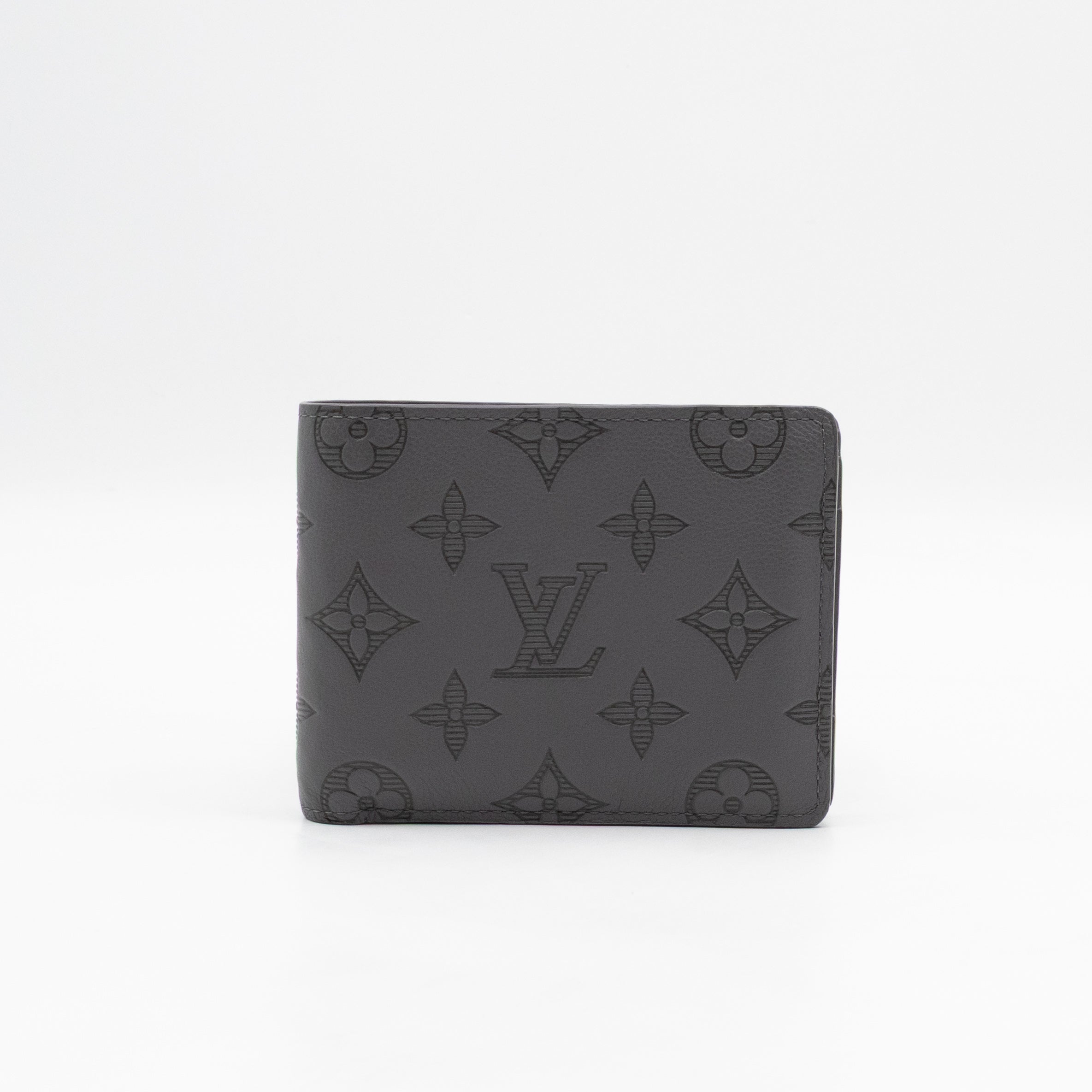 Multiple Wallet Anthracite Grey Monogram Shadow Leather