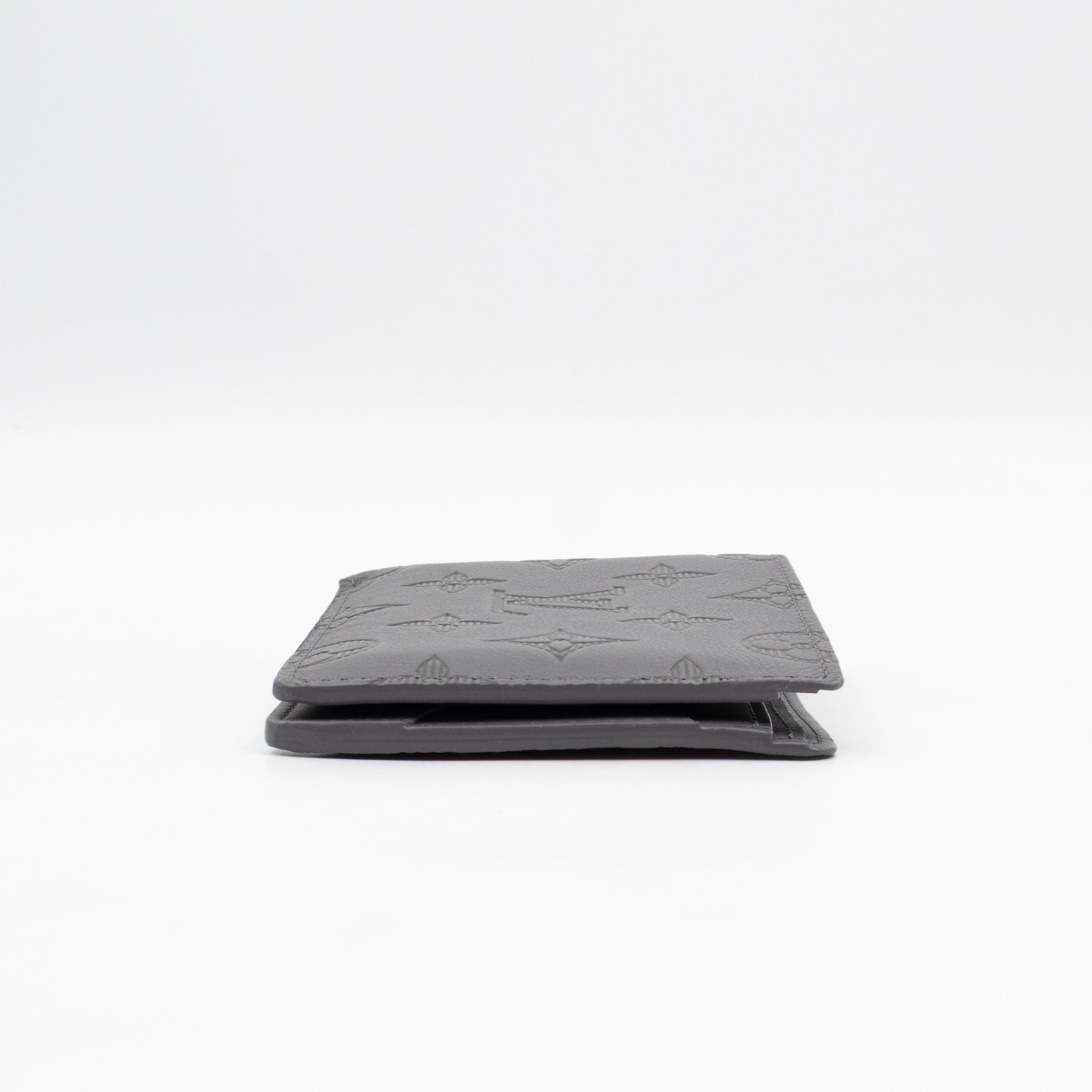 Multiple Wallet Anthracite Grey Monogram Shadow Leather
