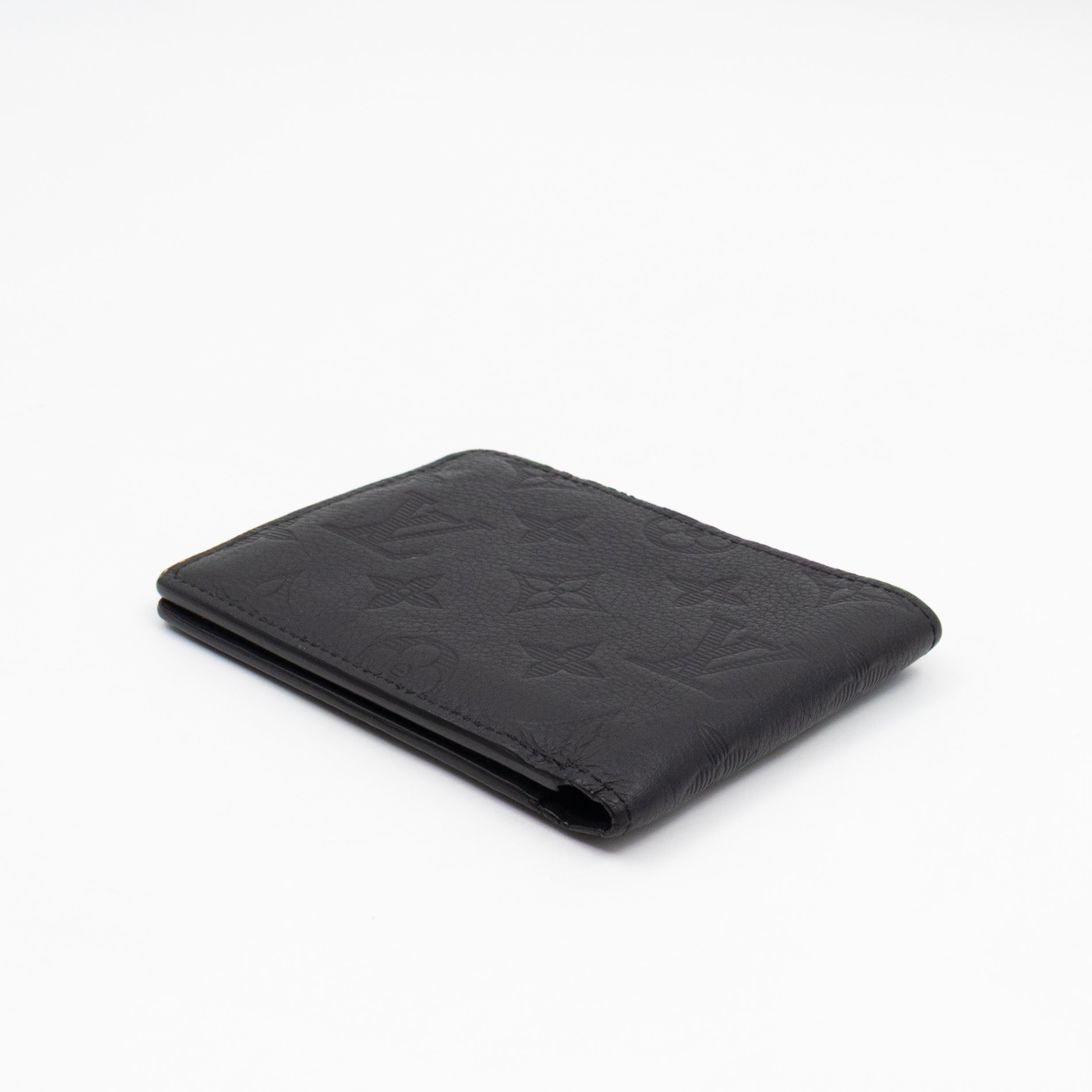 Multiple Wallet Black Monogram Shadow Leather
