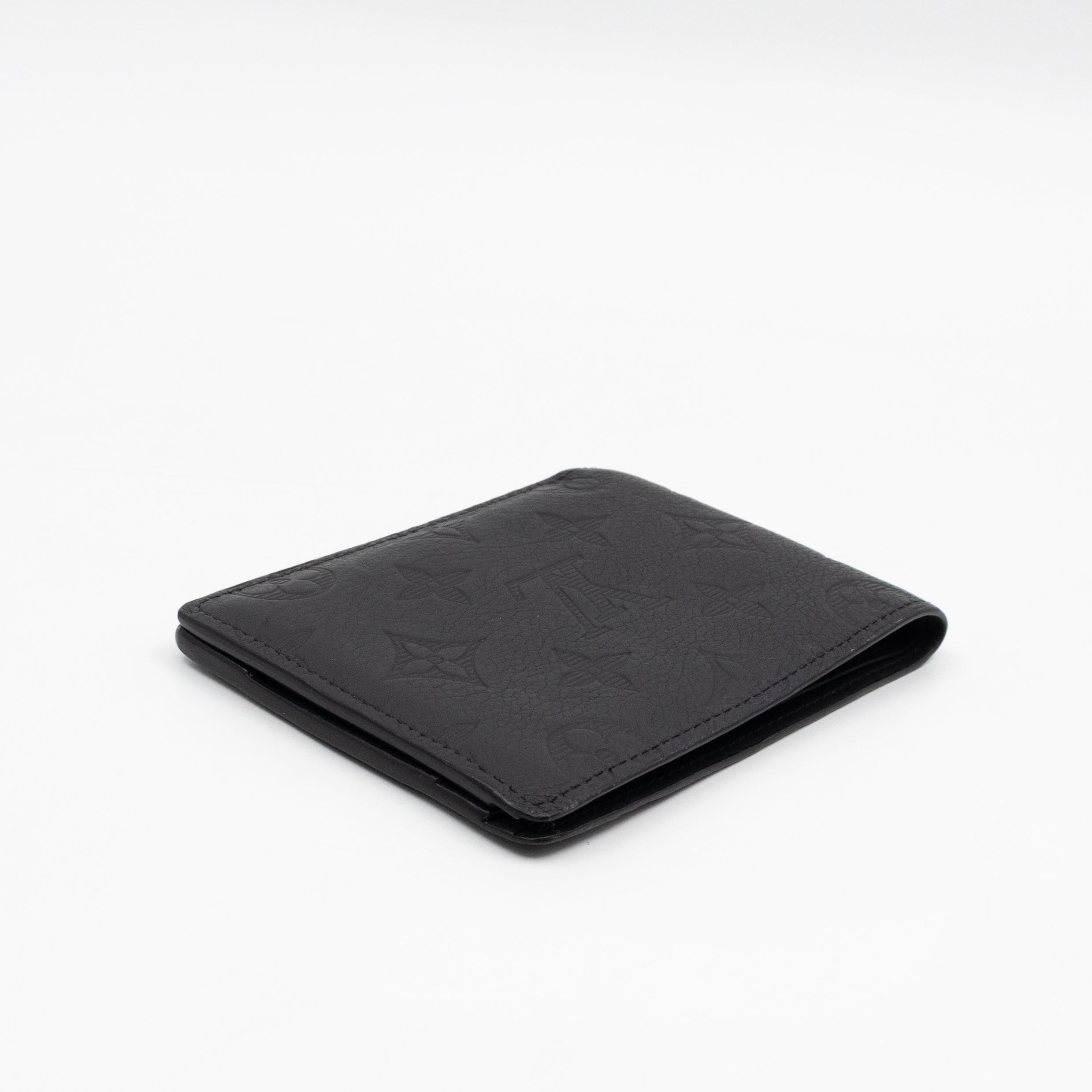 Multiple Wallet Black Monogram Shadow Leather