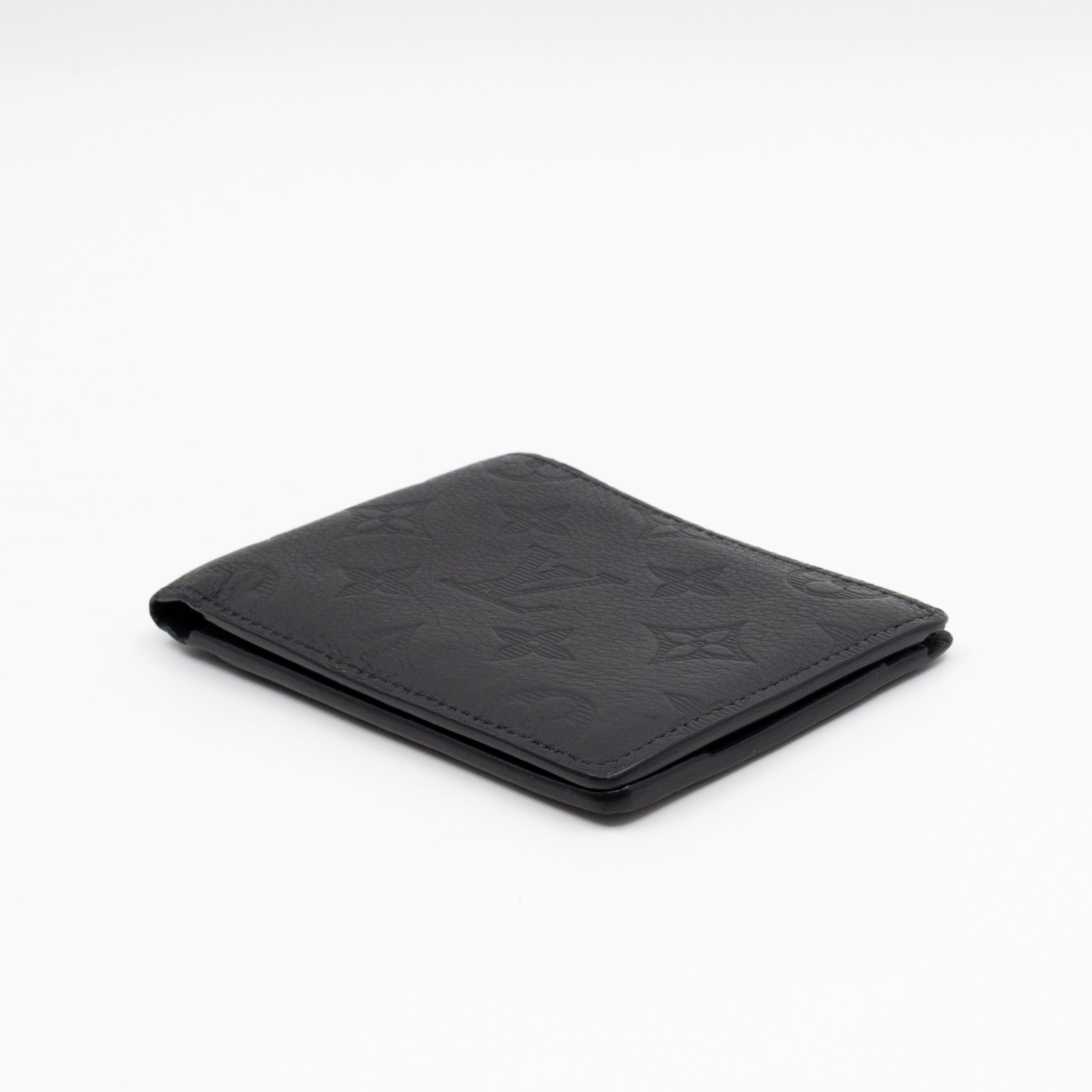 Multiple Wallet Black Monogram Shadow Leather