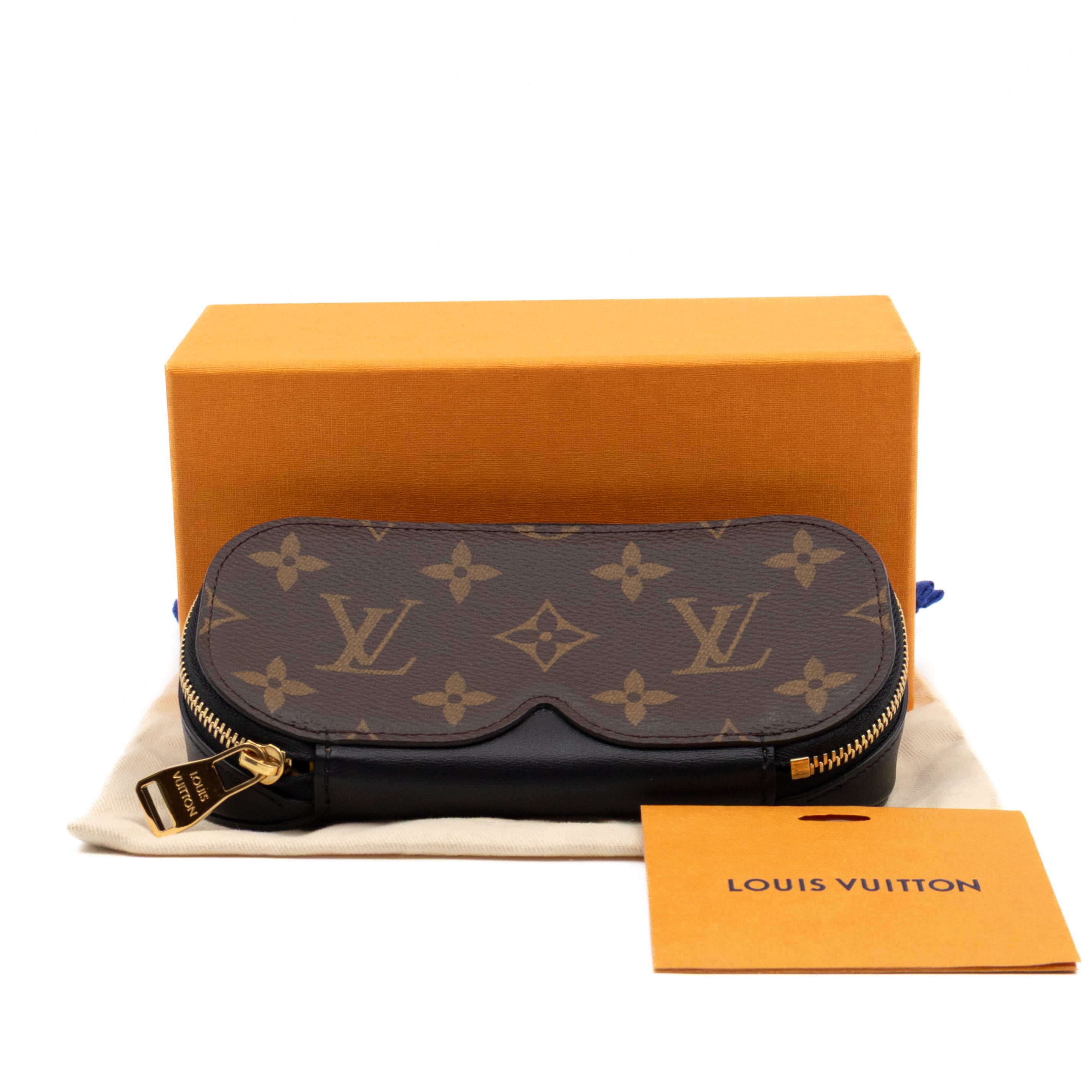 Sunglasses Pouch GM Monogram & Black Leather