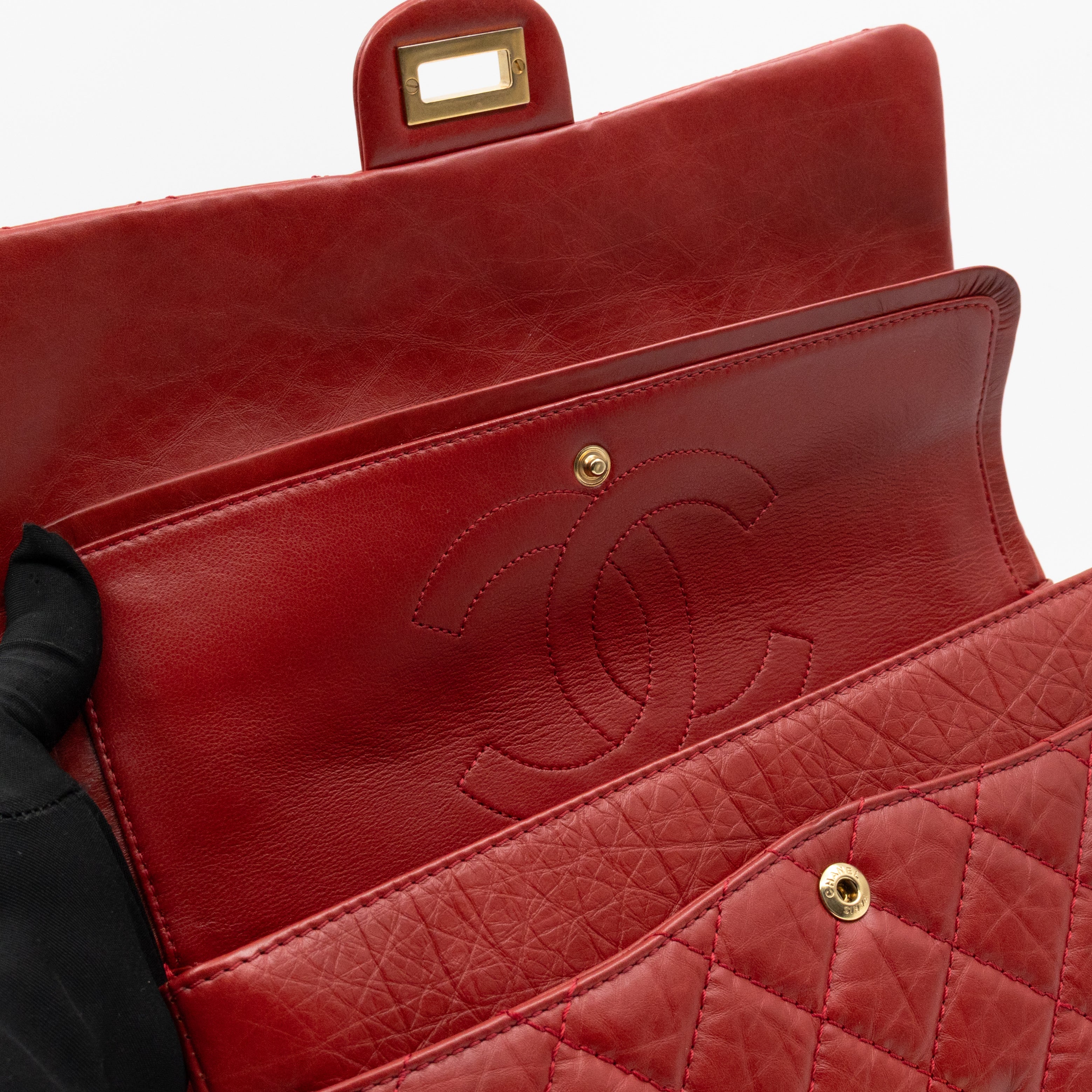 2.55 Reissue 226 Double Flap Bag Red Leather
