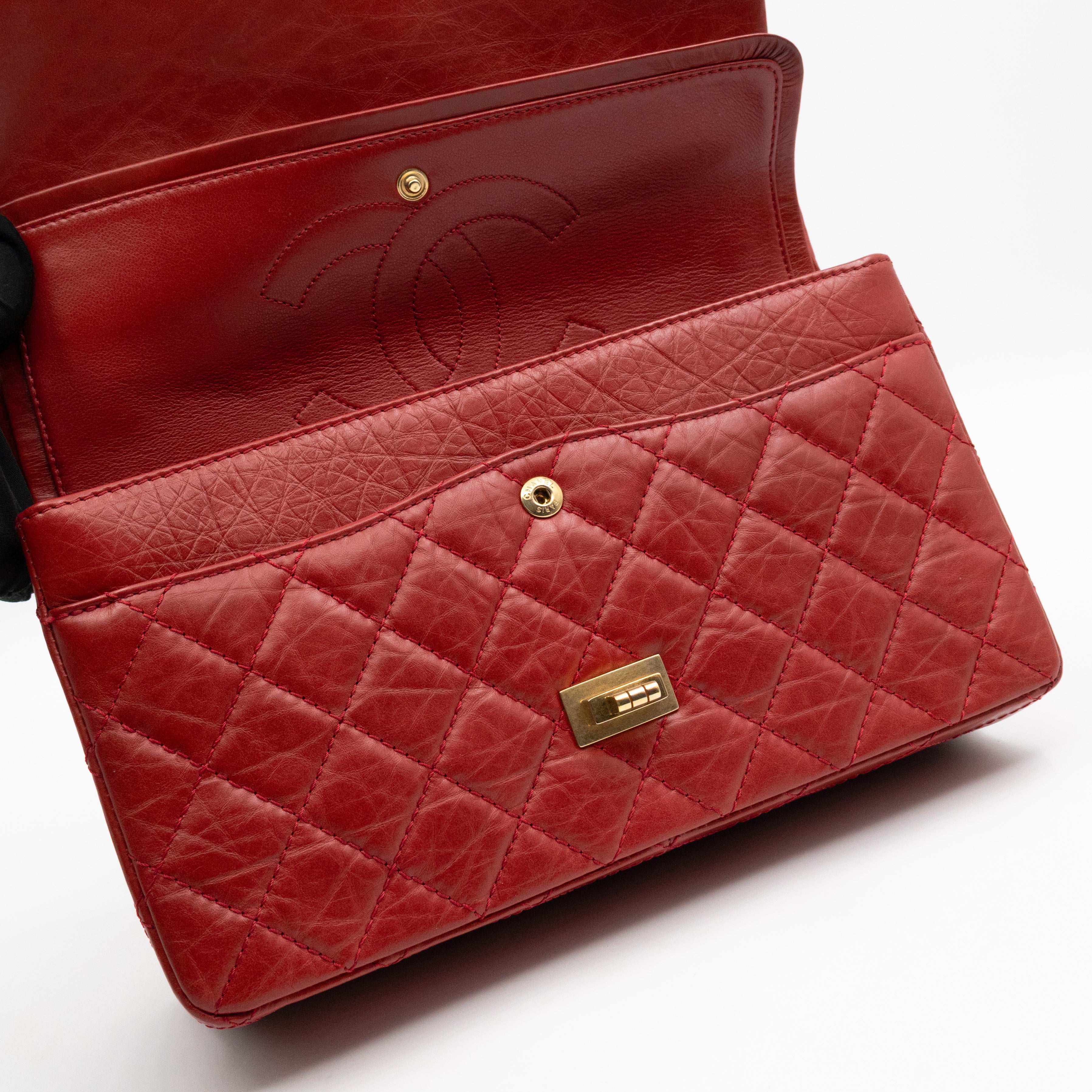 2.55 Reissue 226 Double Flap Bag Red Leather