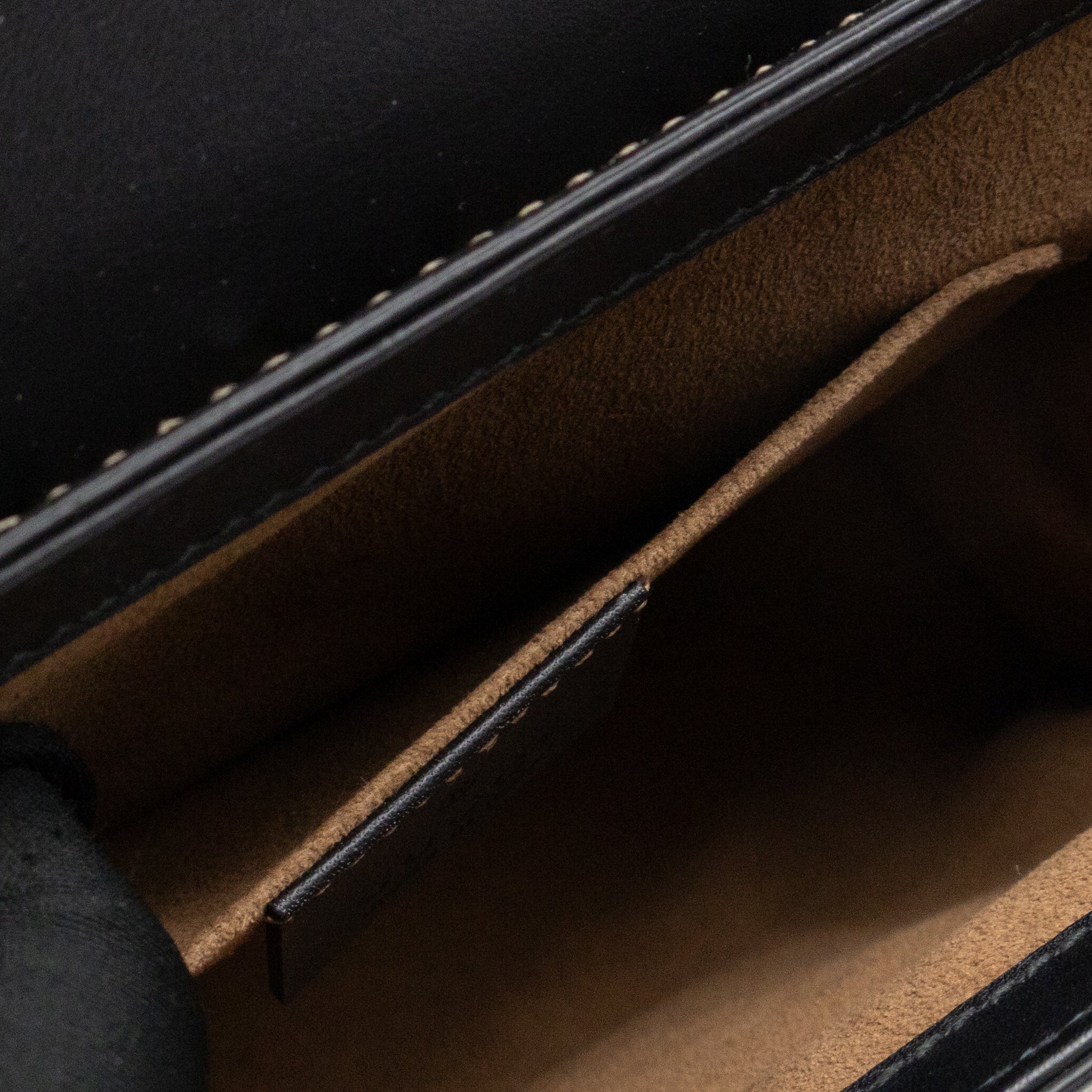 Padlock Flap Bag Small GG Supreme Black Leather