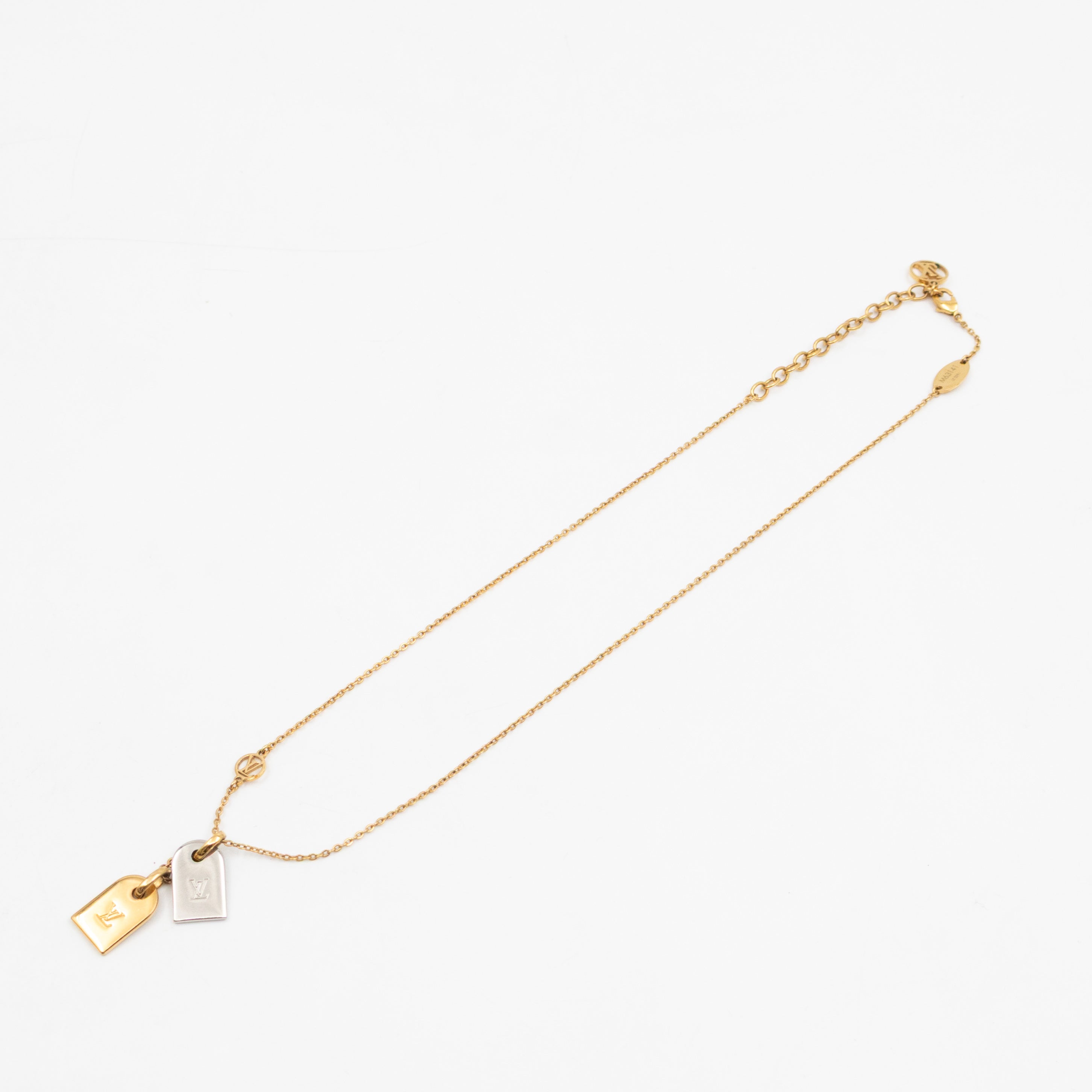 Nanogram Name Tag Necklace Gold & Silver