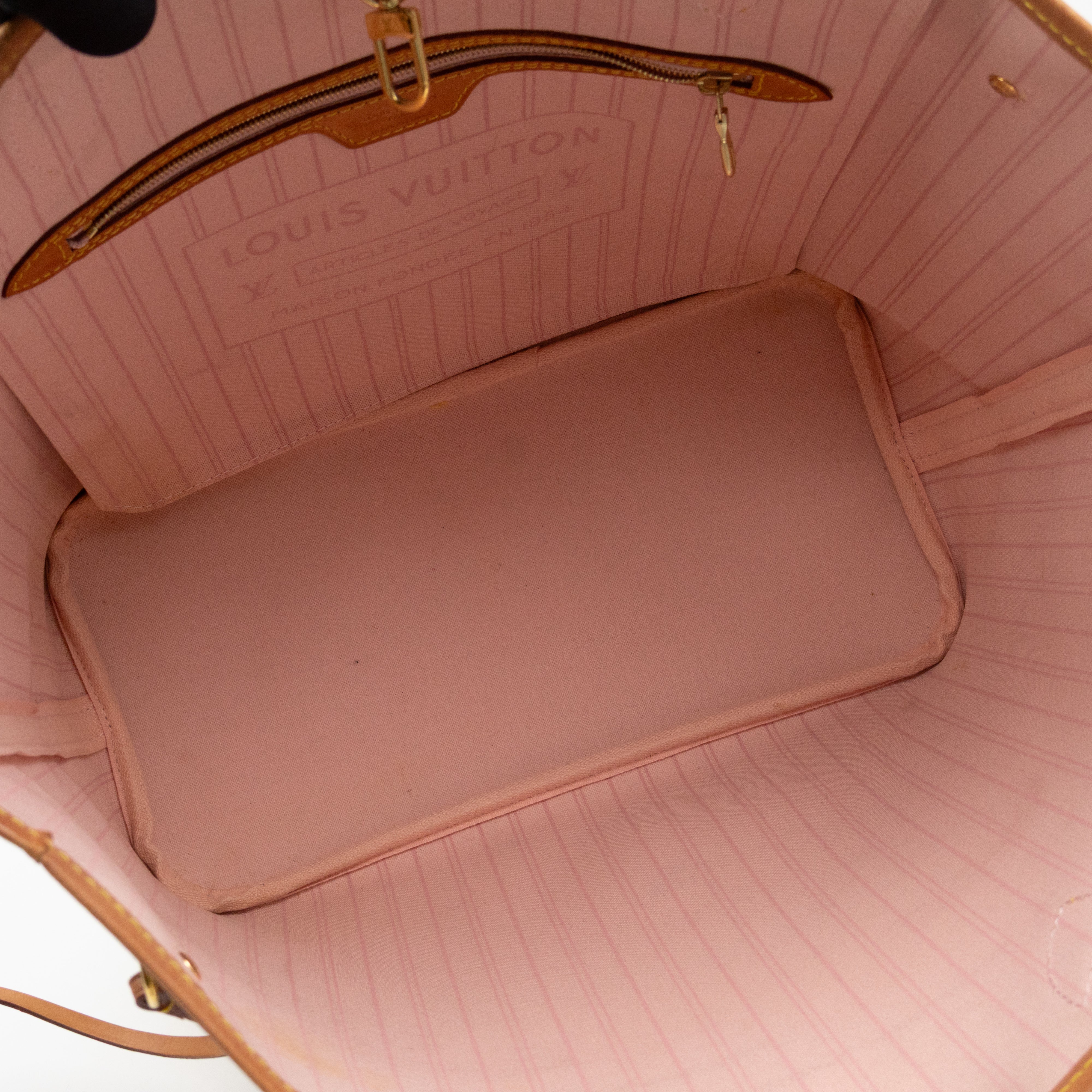 Neverfull MM with Pochette Damier Azur