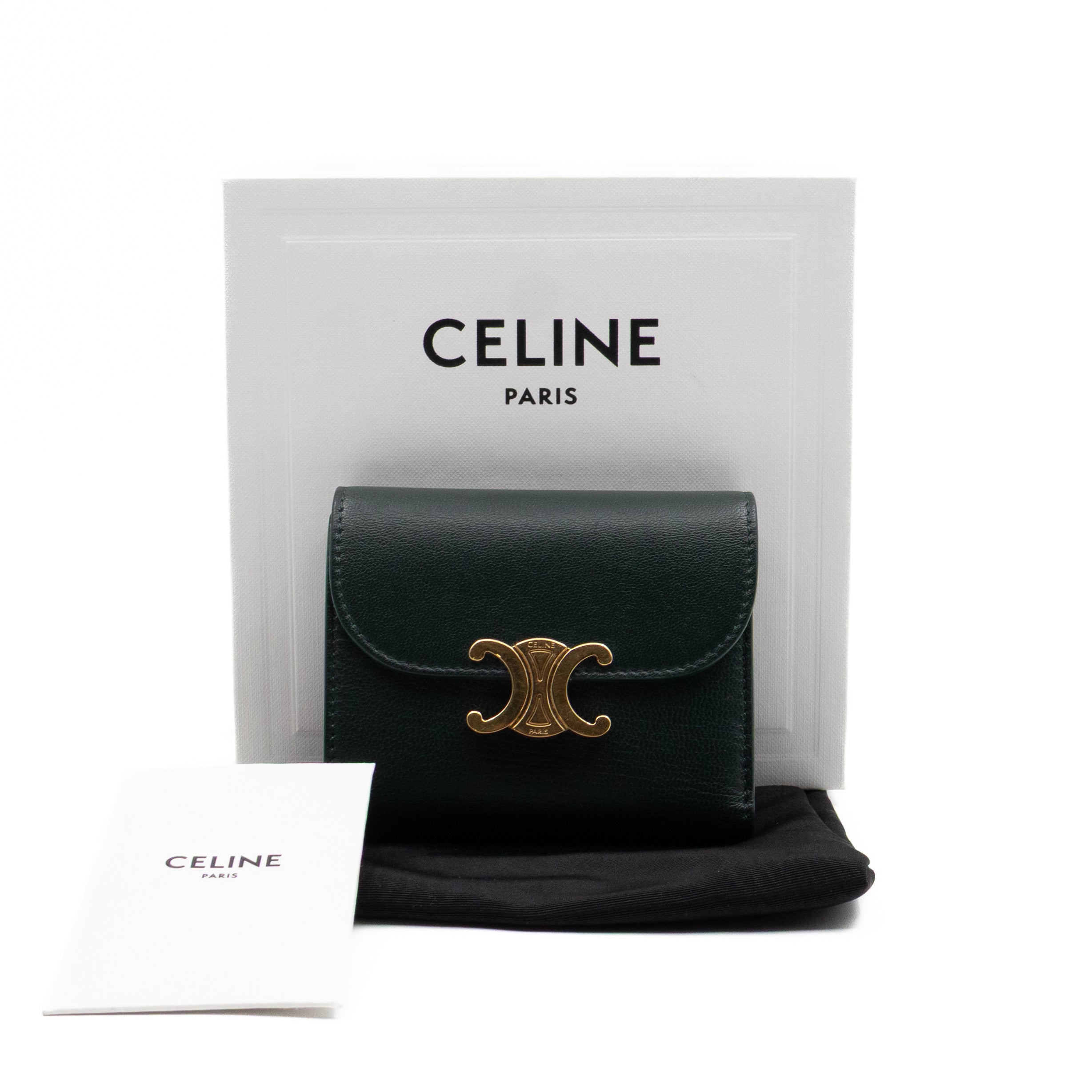 Triomphe Small Flap Wallet Amazone Leather