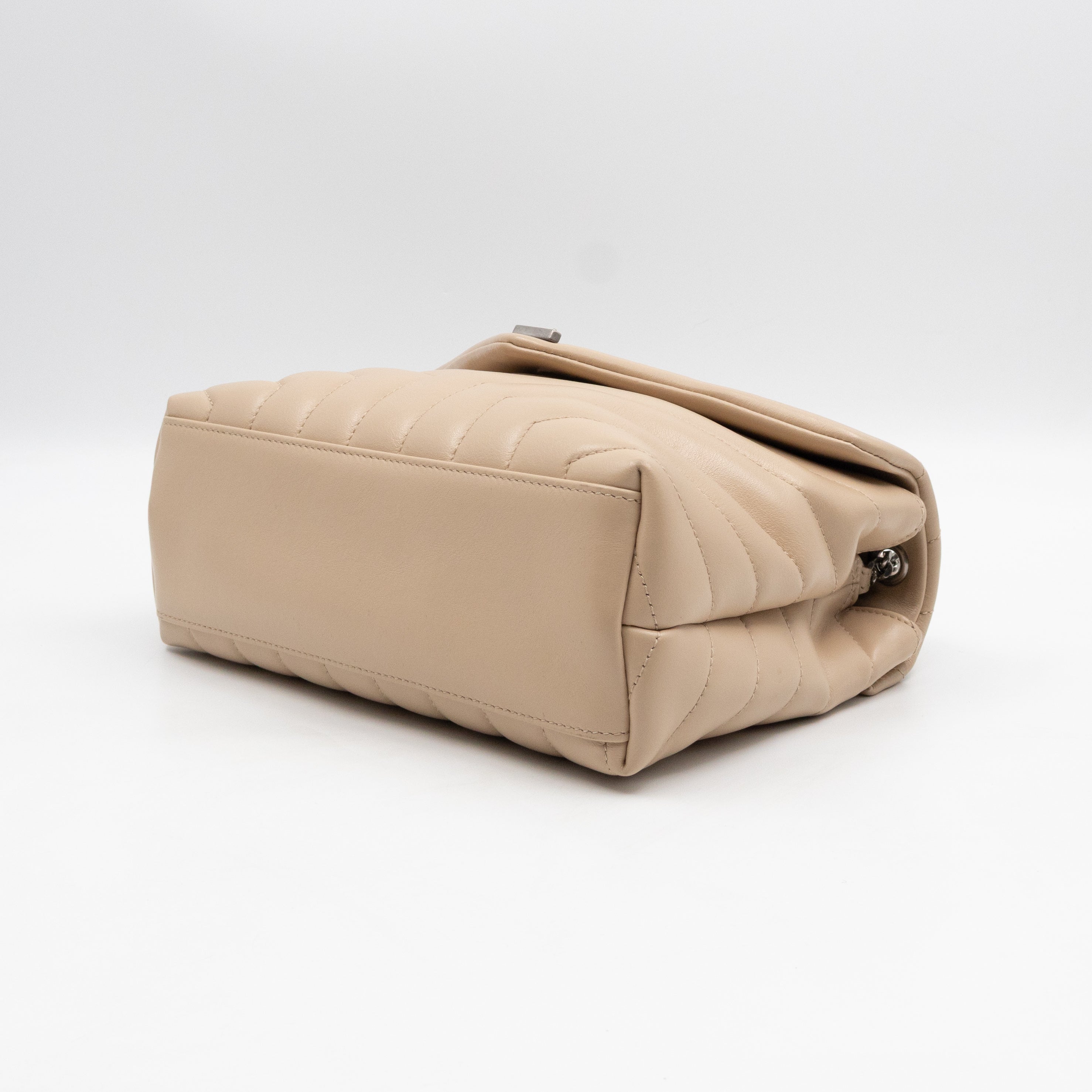 Loulou Small Beige Leather