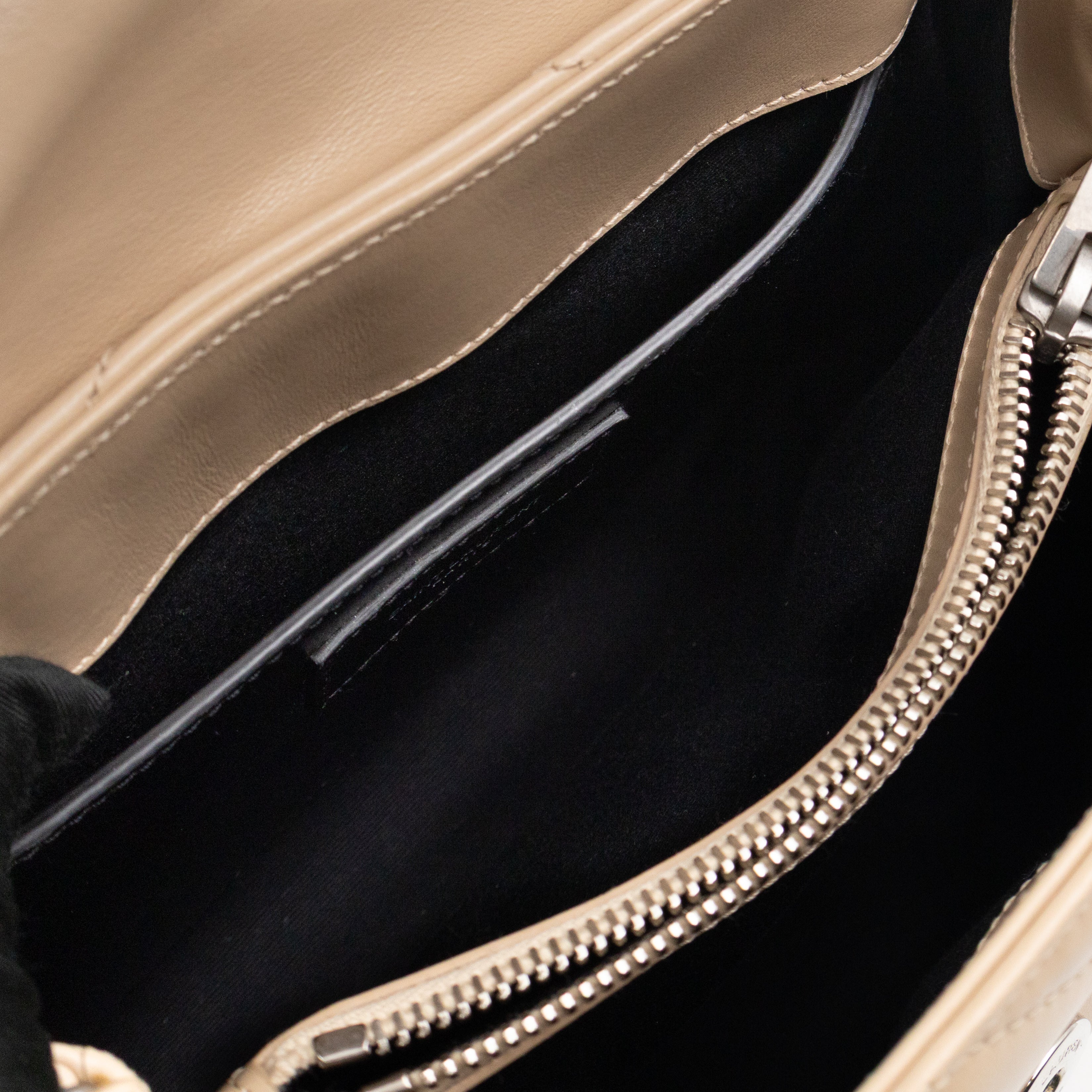 Loulou Small Beige Leather