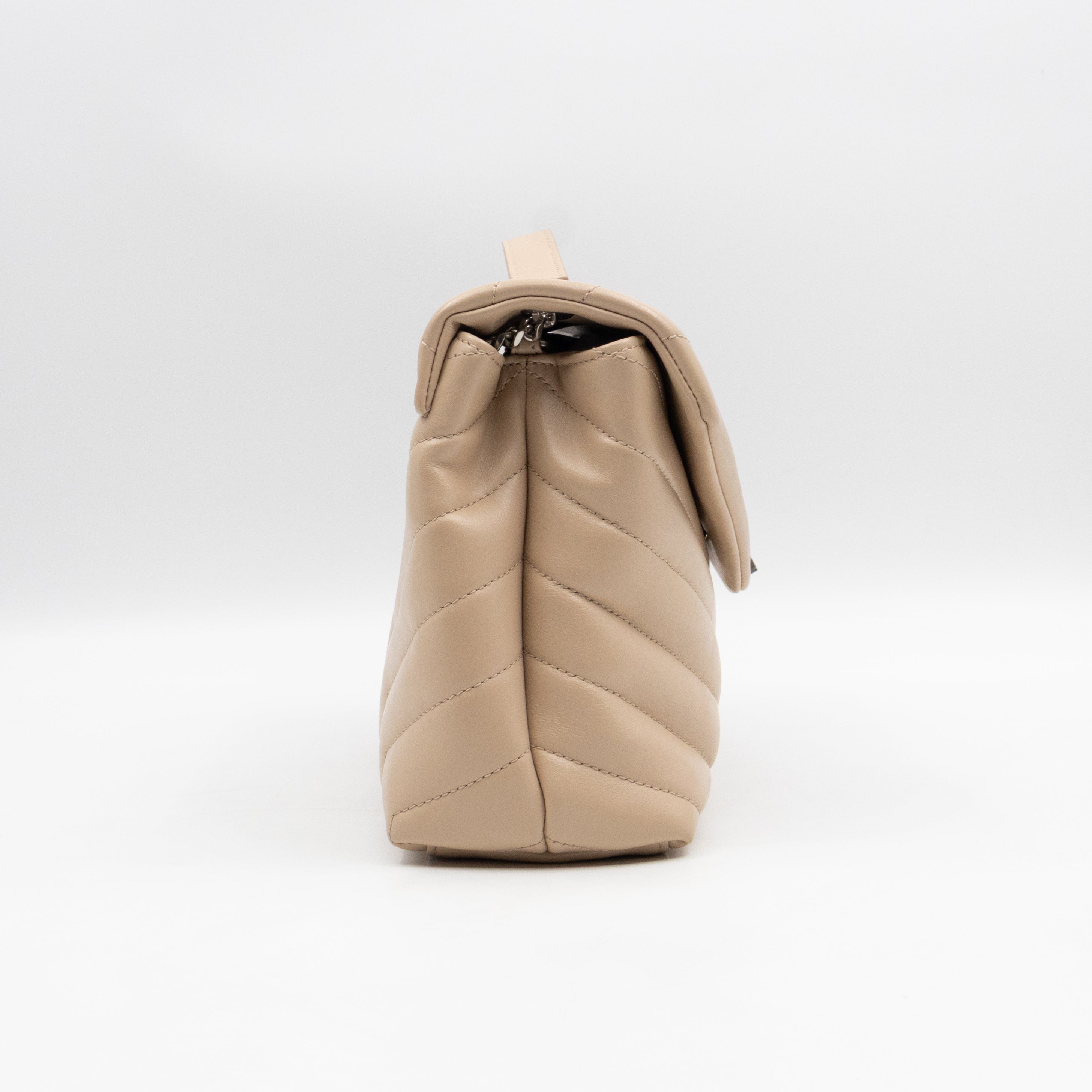 Loulou Small Beige Leather