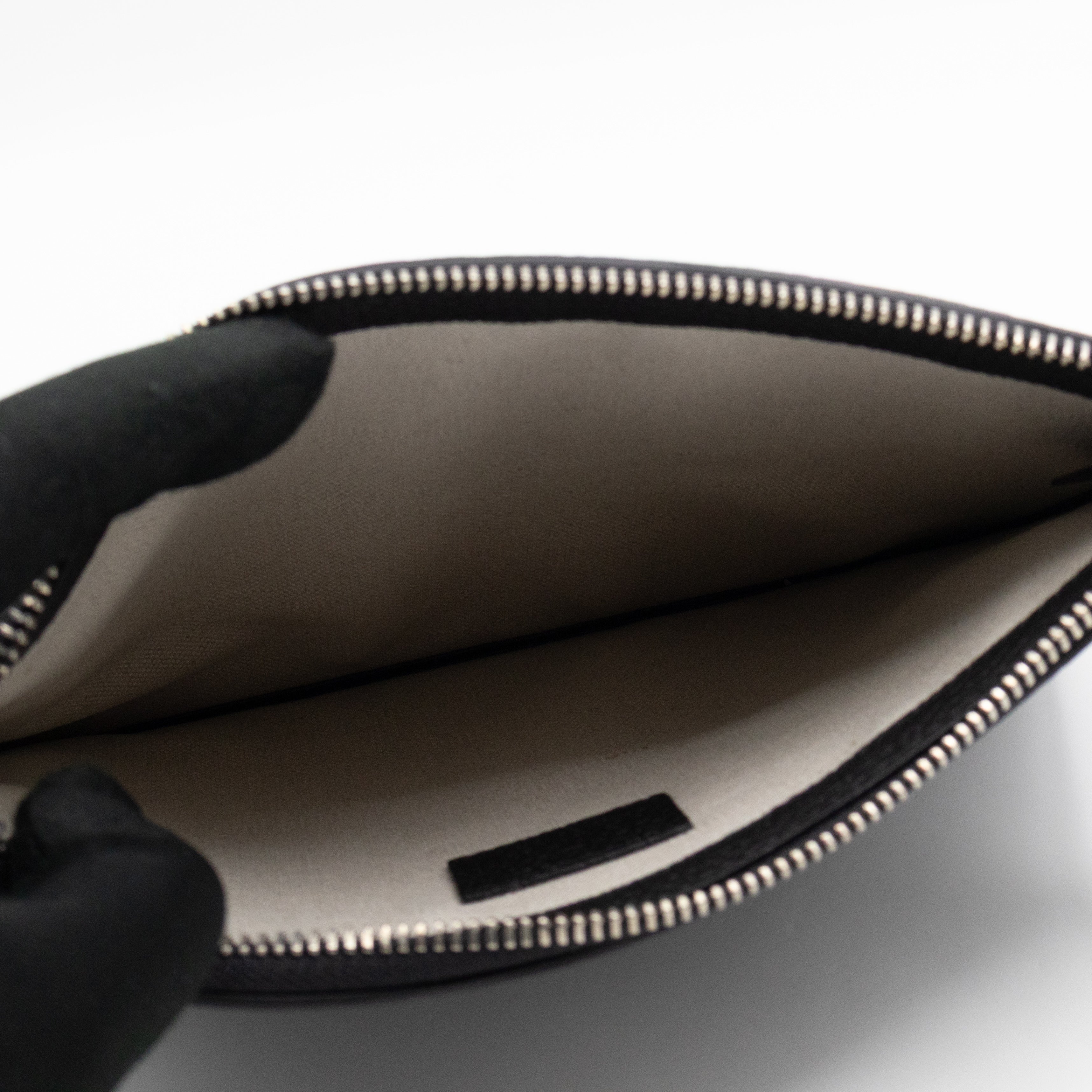 Pouch Jumbo GG Black Leather