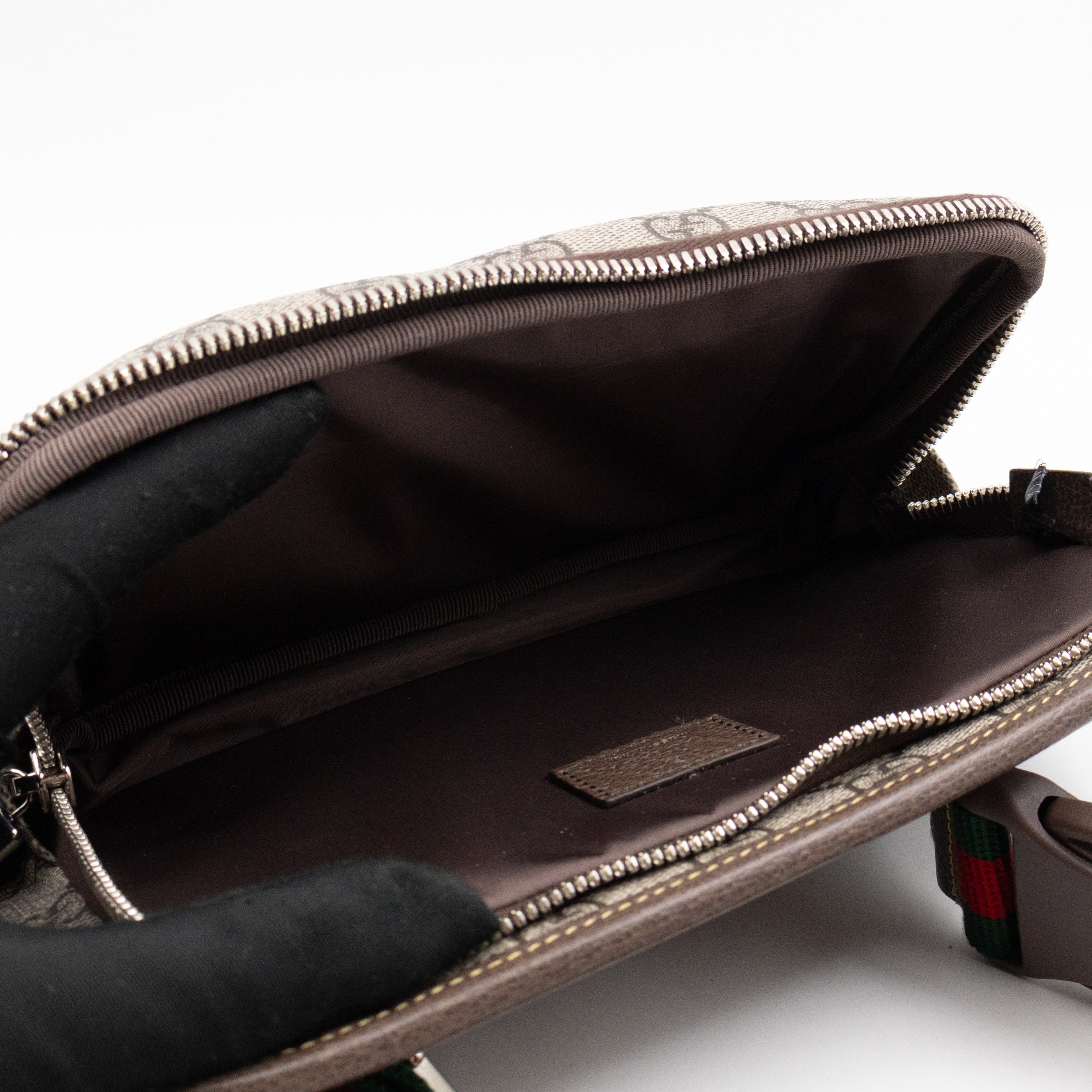 Waist Bag GG Supreme Brown Leather