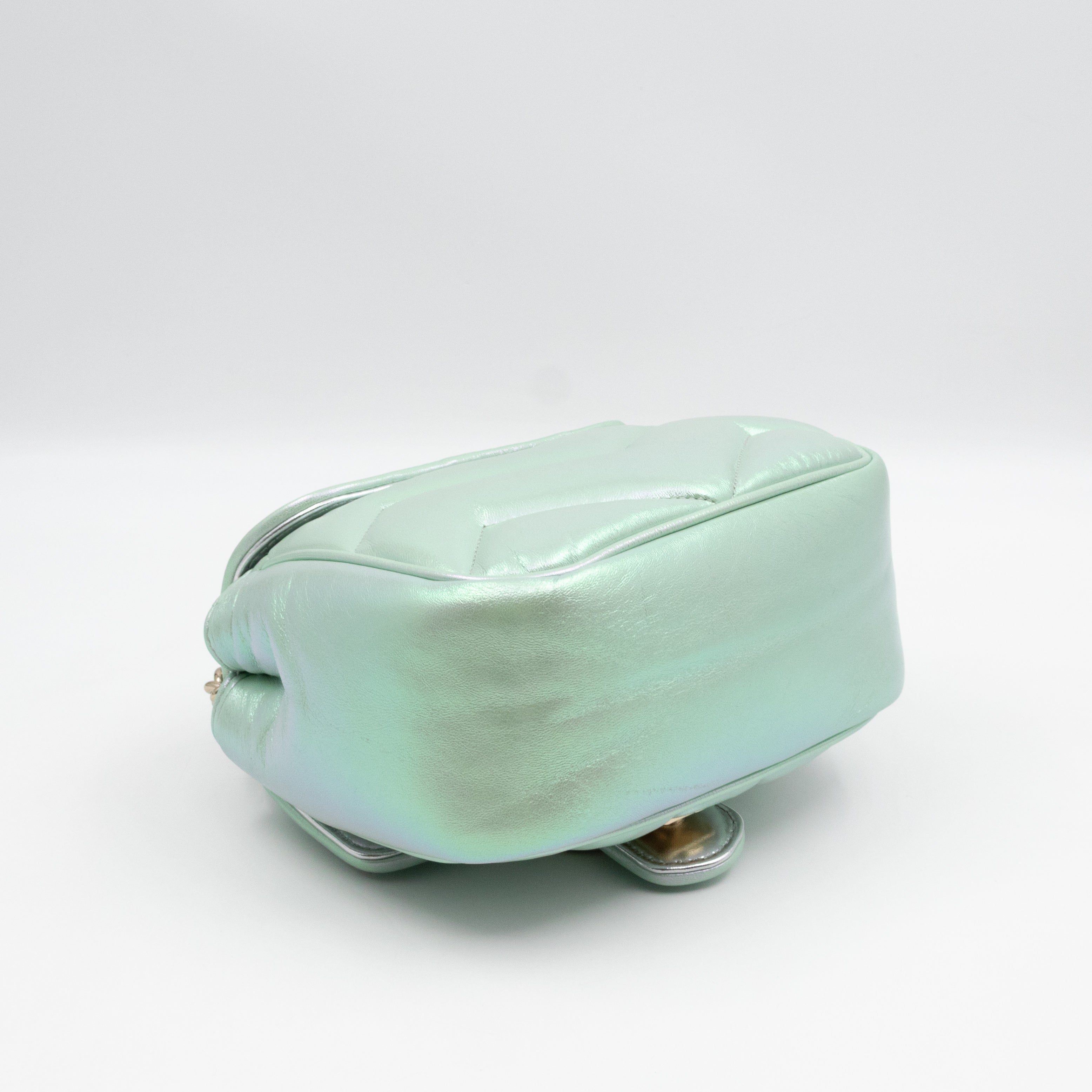 GG Marmont Mini Flap Bag Green Iridescent