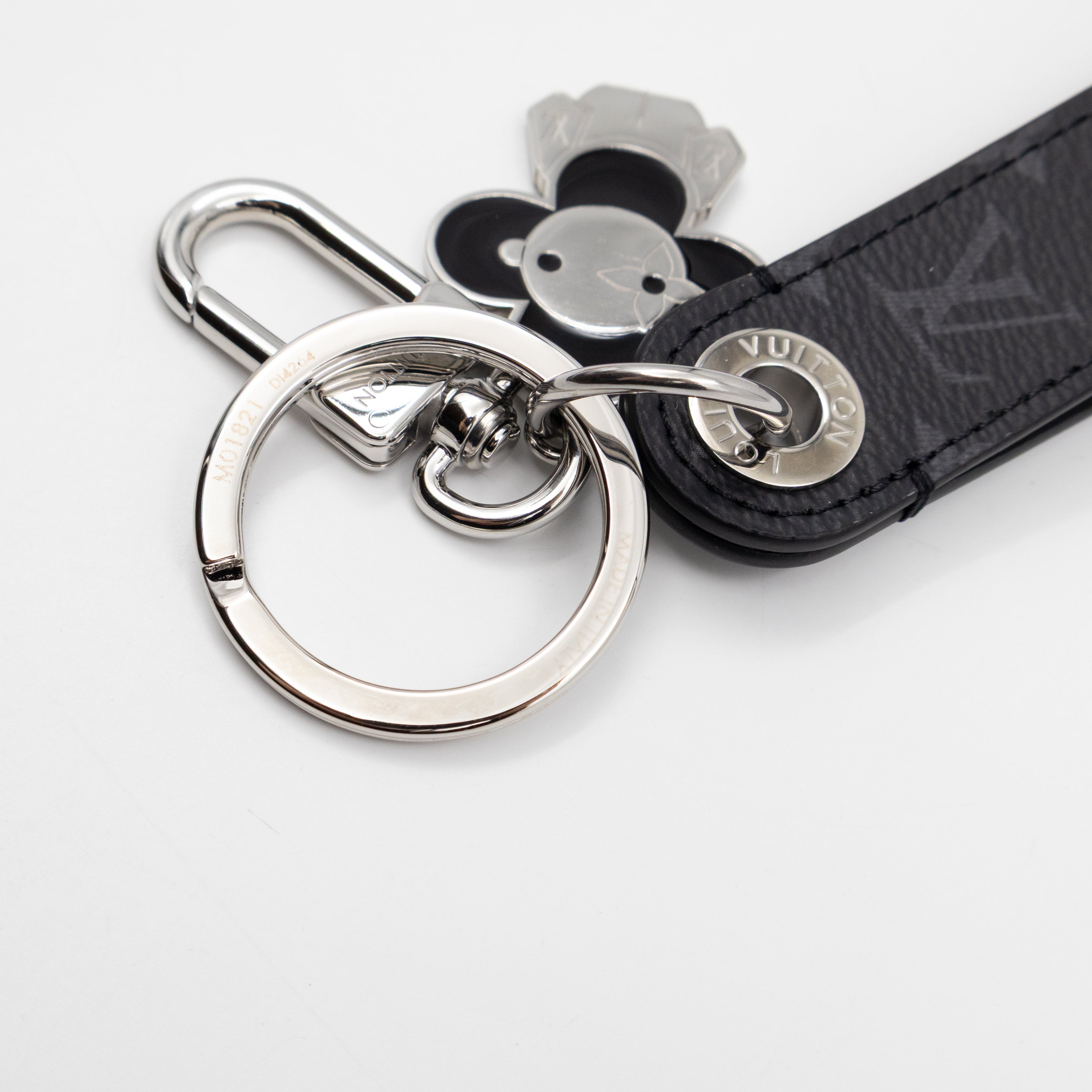 Vivienne Dragonne Key Holder & Bag Charm Monogram Eclipse