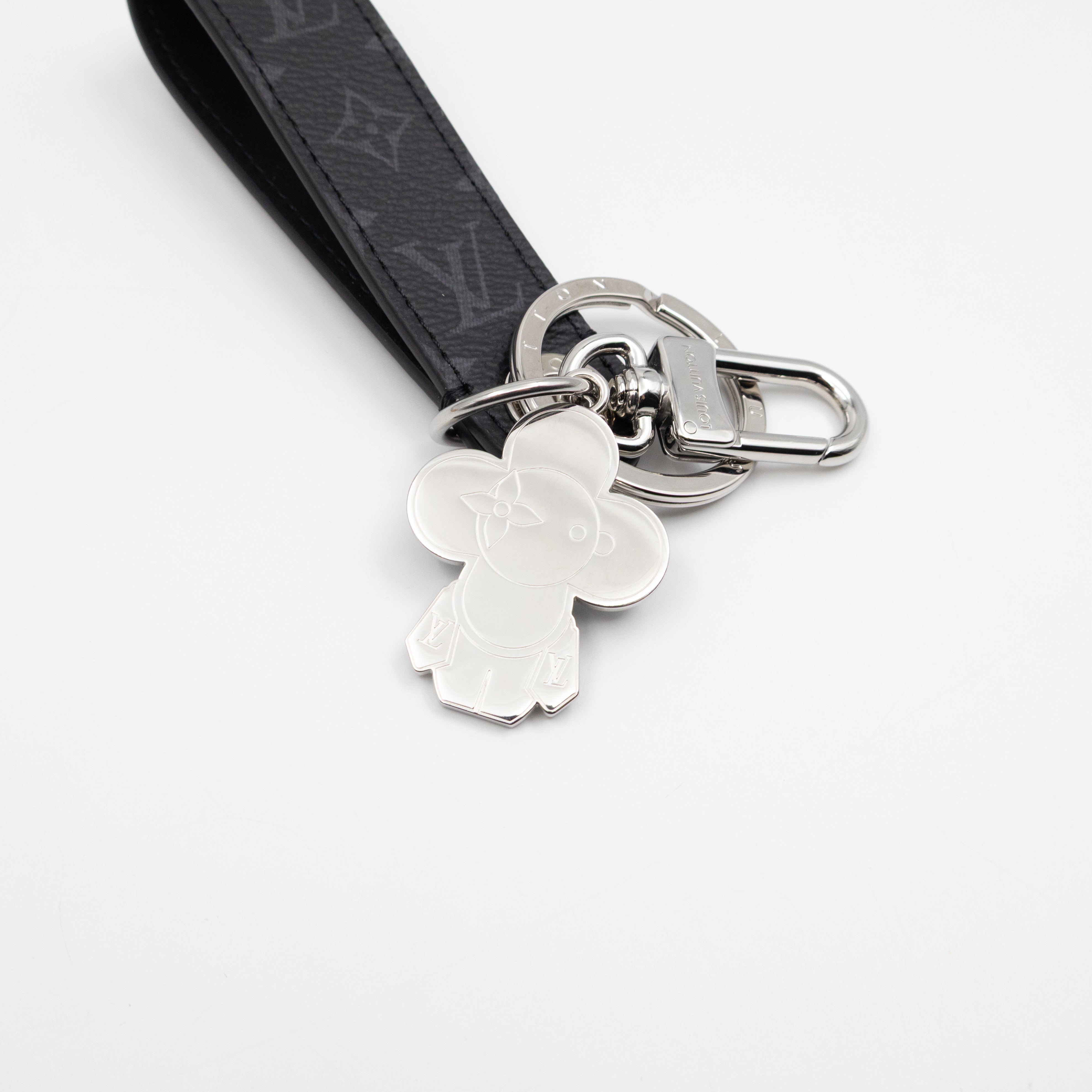 Vivienne Dragonne Key Holder & Bag Charm Monogram Eclipse
