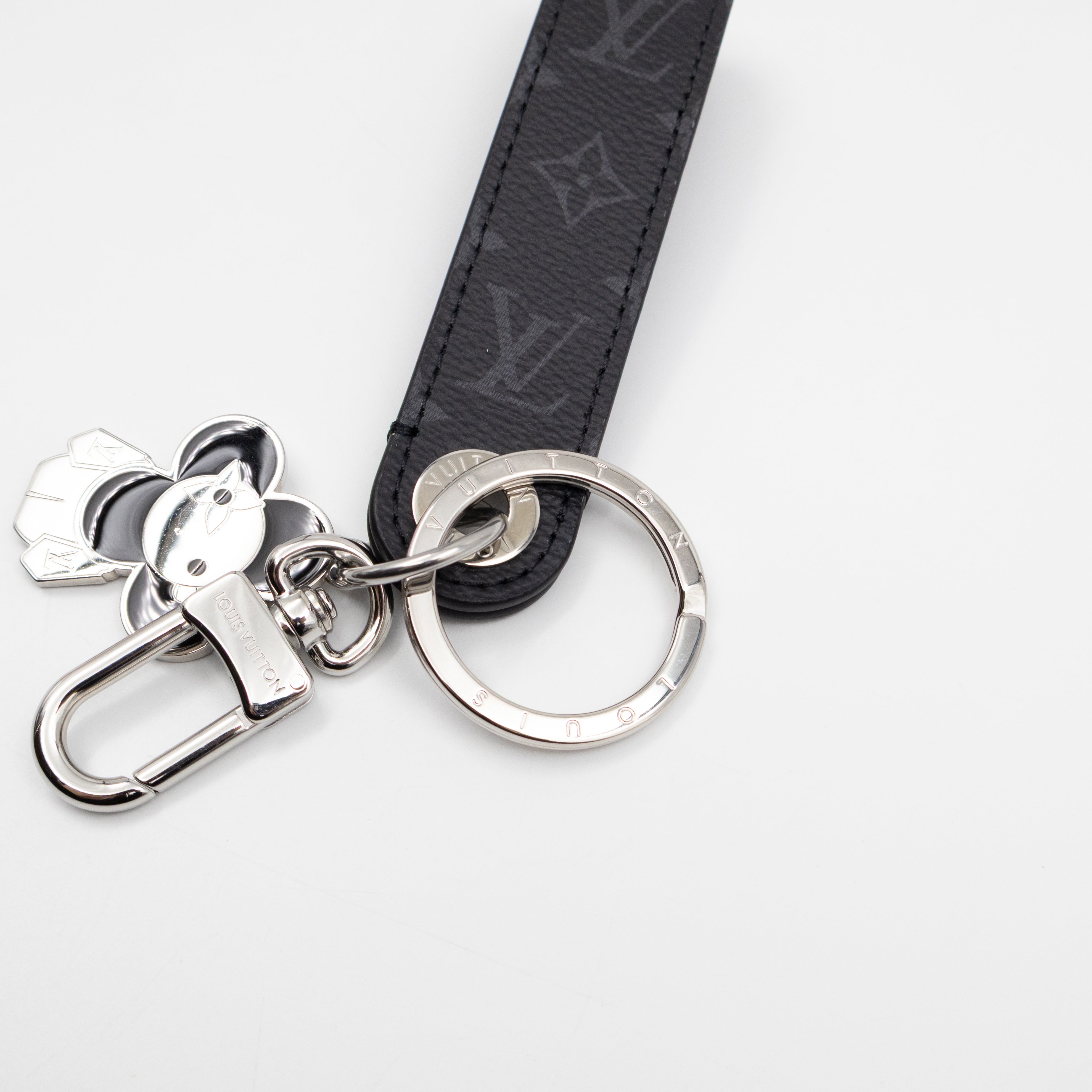 Vivienne Dragonne Key Holder & Bag Charm Monogram Eclipse