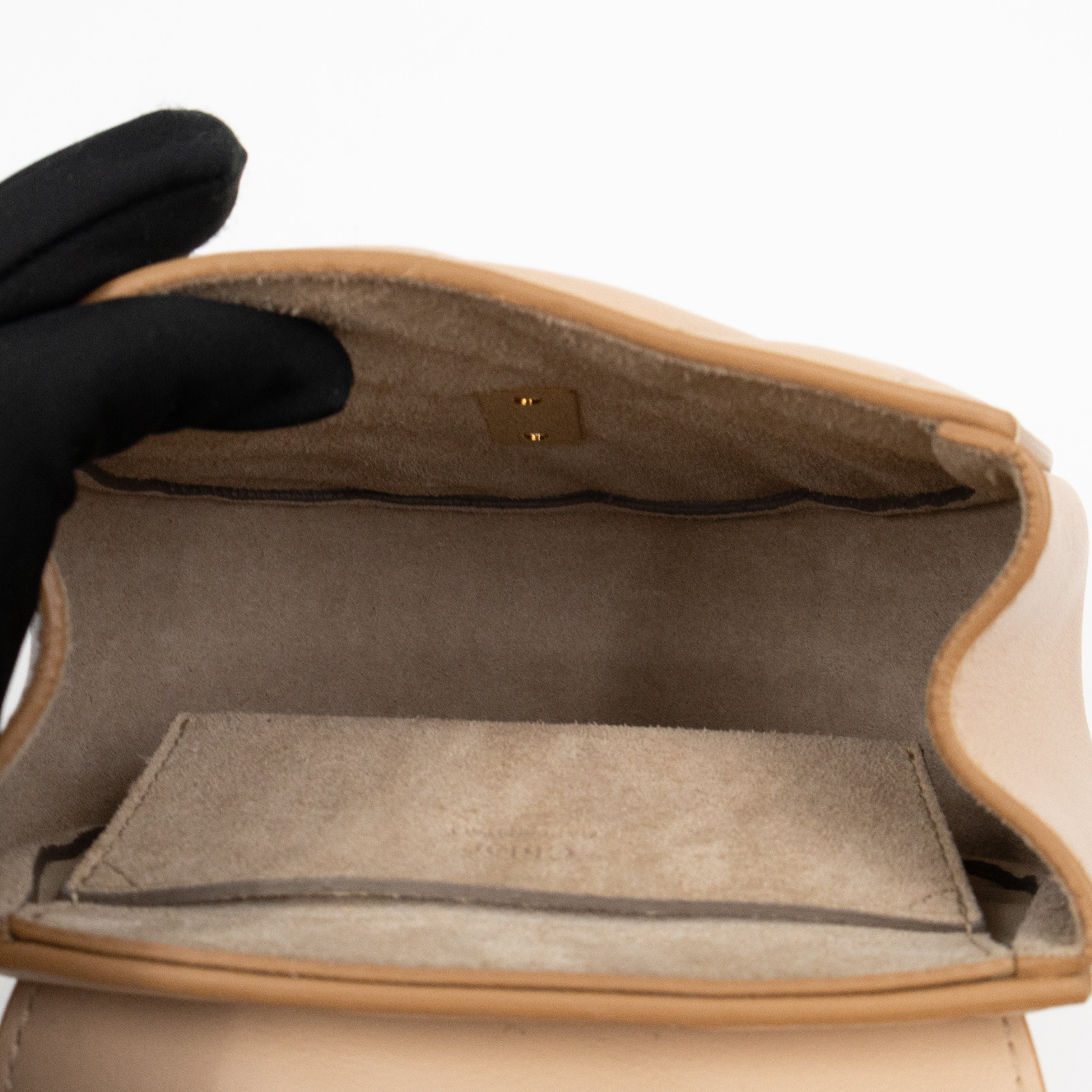 Nano Drew Rose Beige Leather