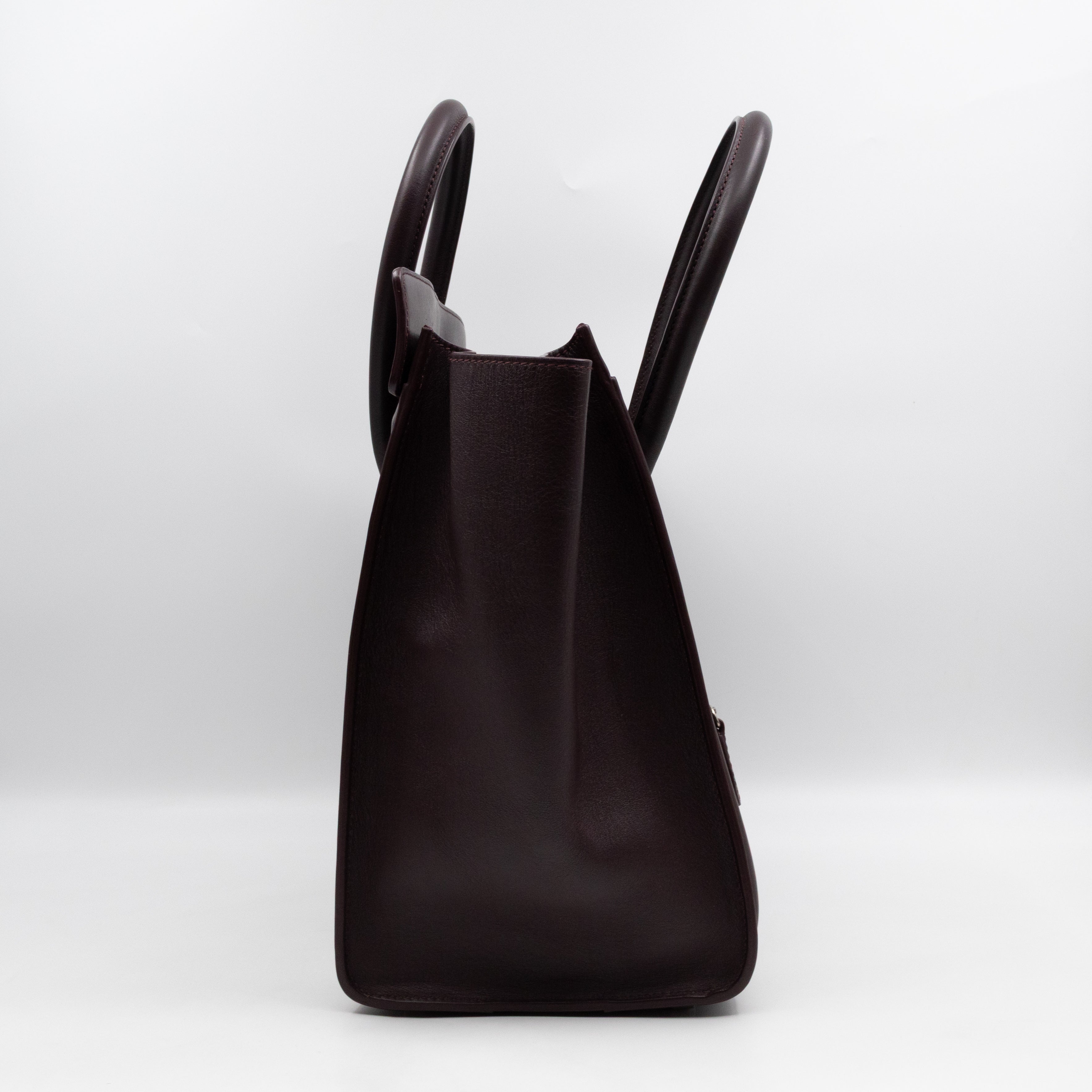 Mini Luggage Burgundy Leather