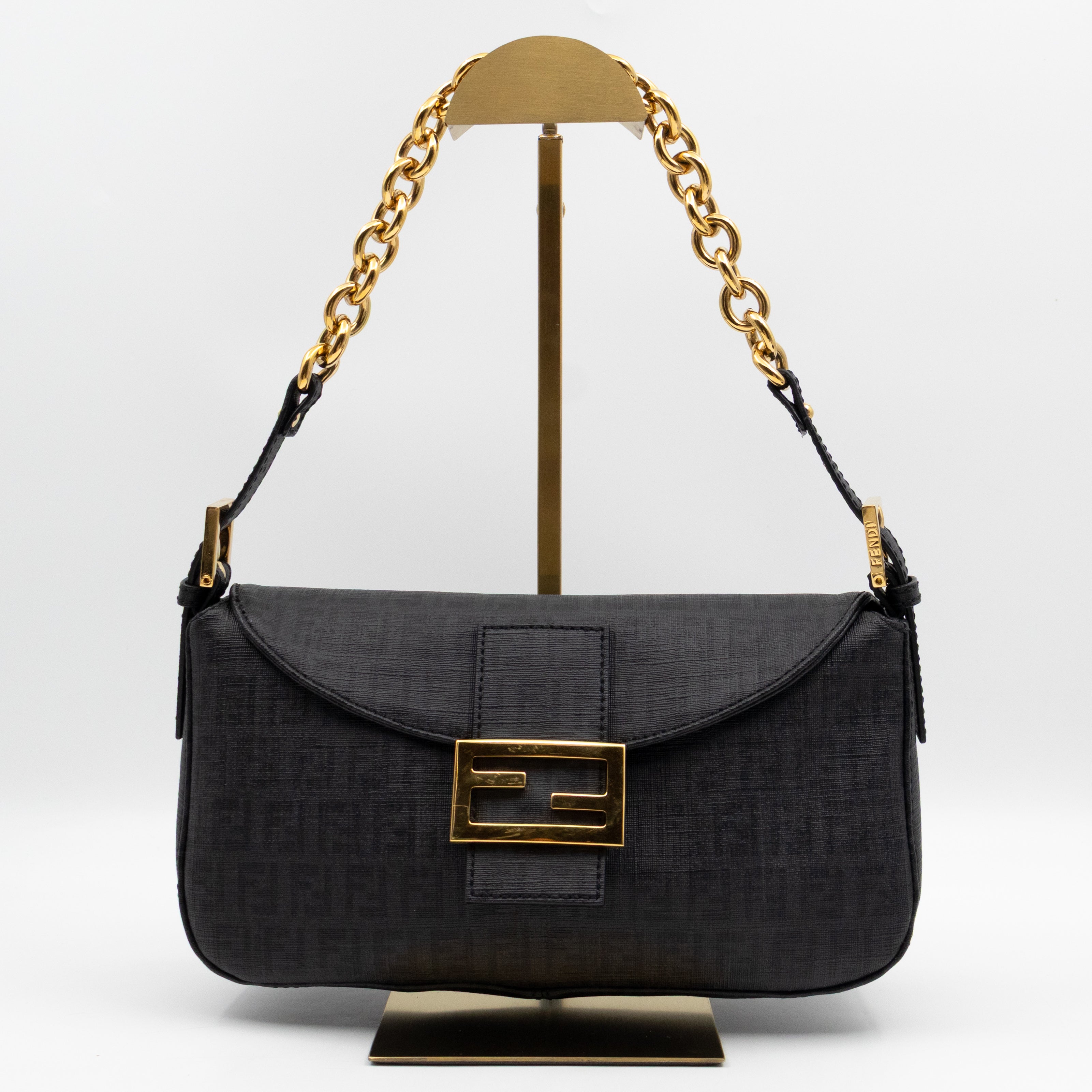 Baguette Forever Black Coated Canvas