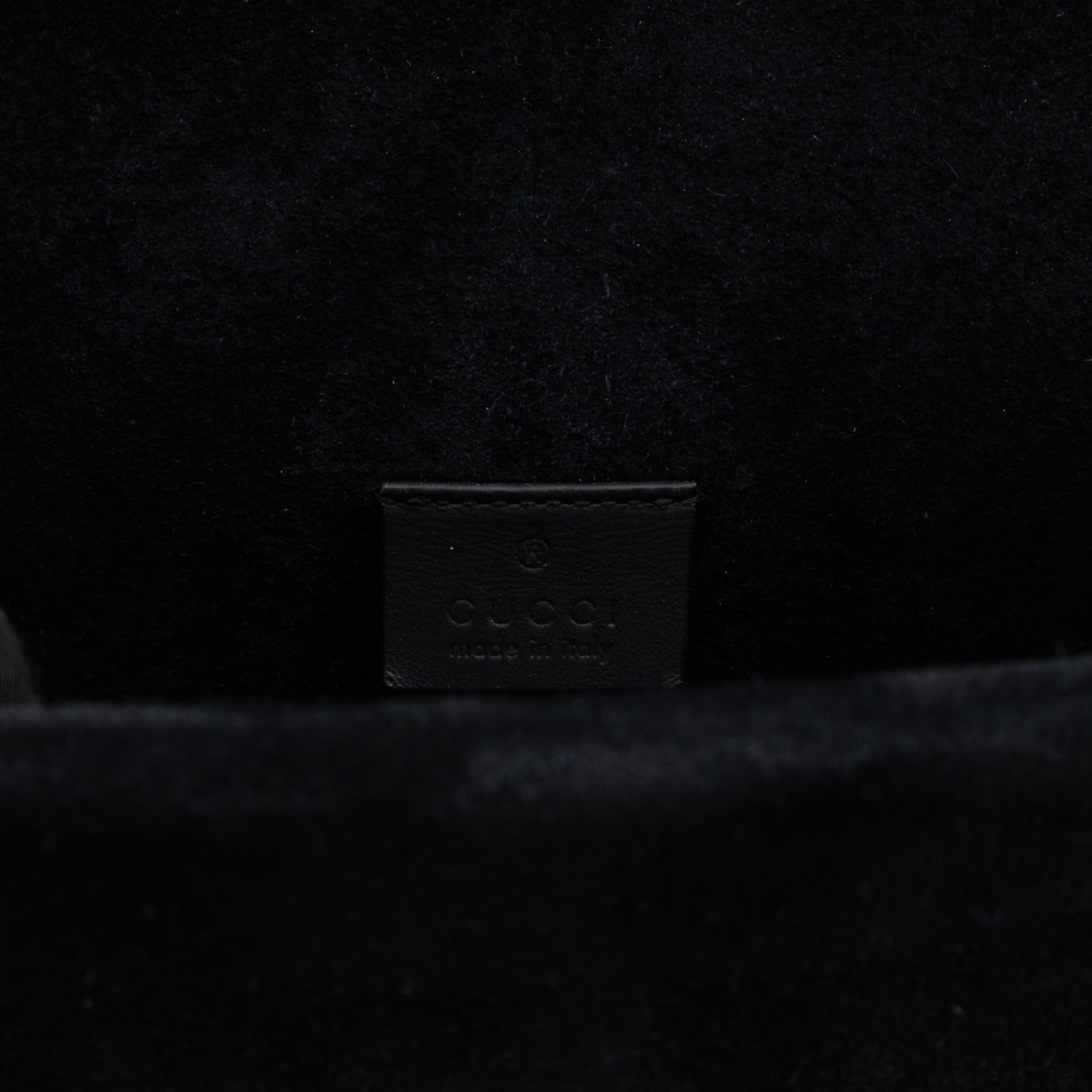 Dionysus Mini GG Supreme Black Suede