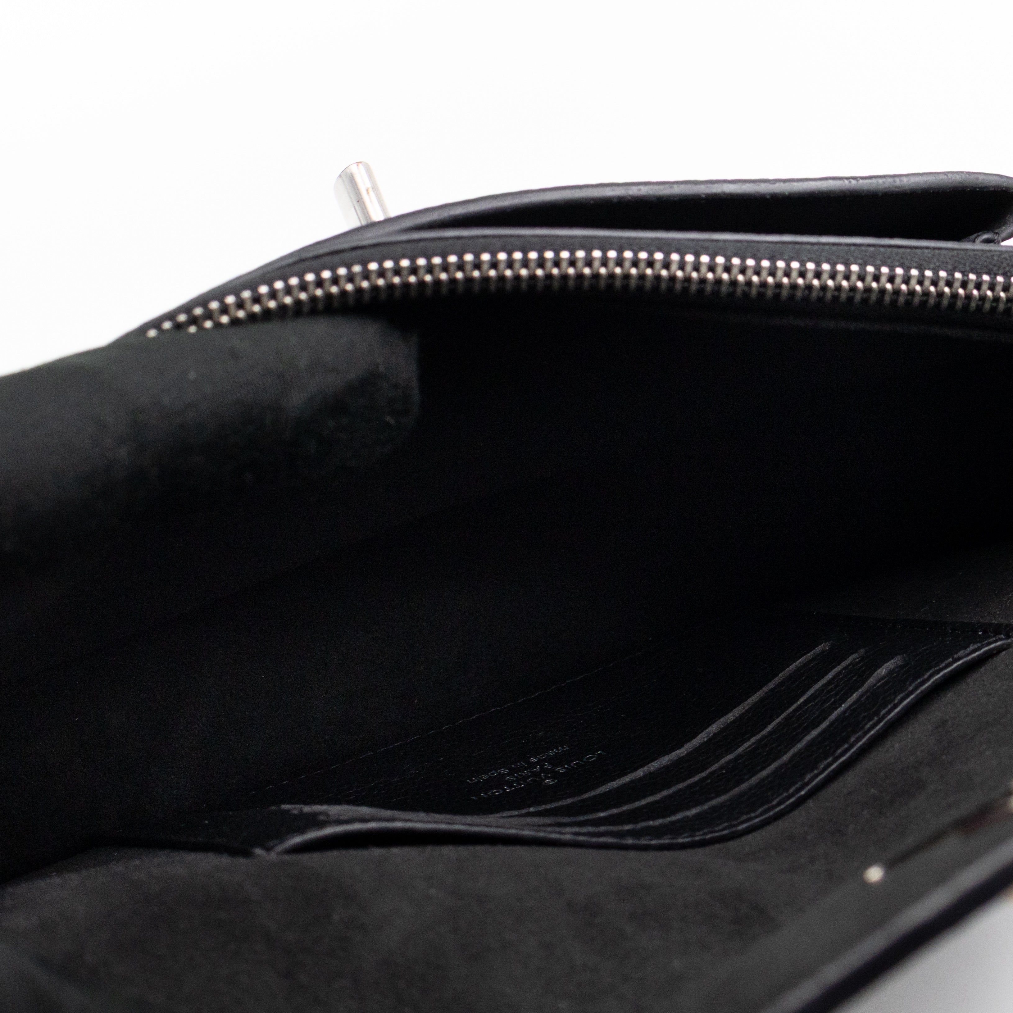 Mylockme Chain Pochette Black Leather
