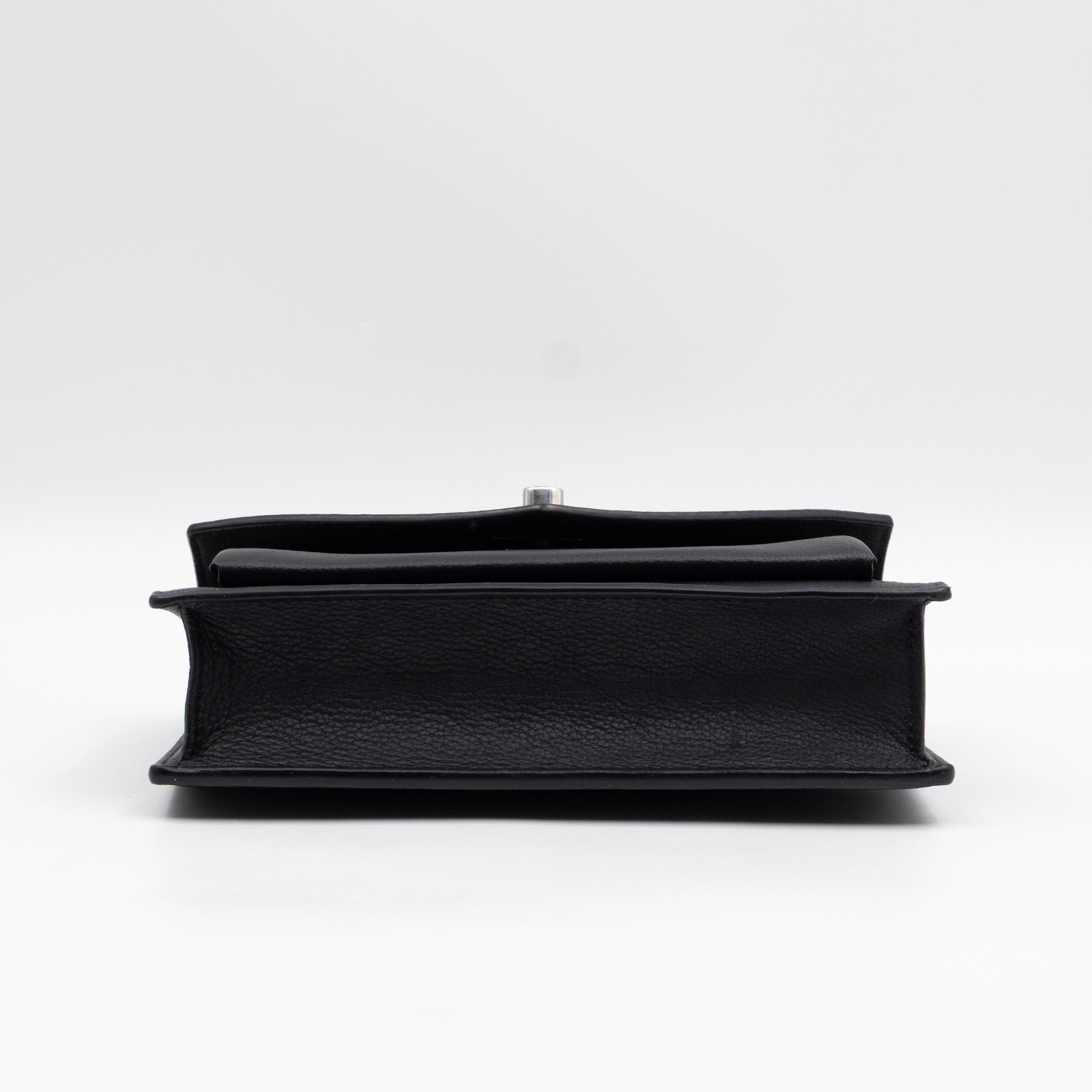 Mylockme Chain Pochette Black Leather