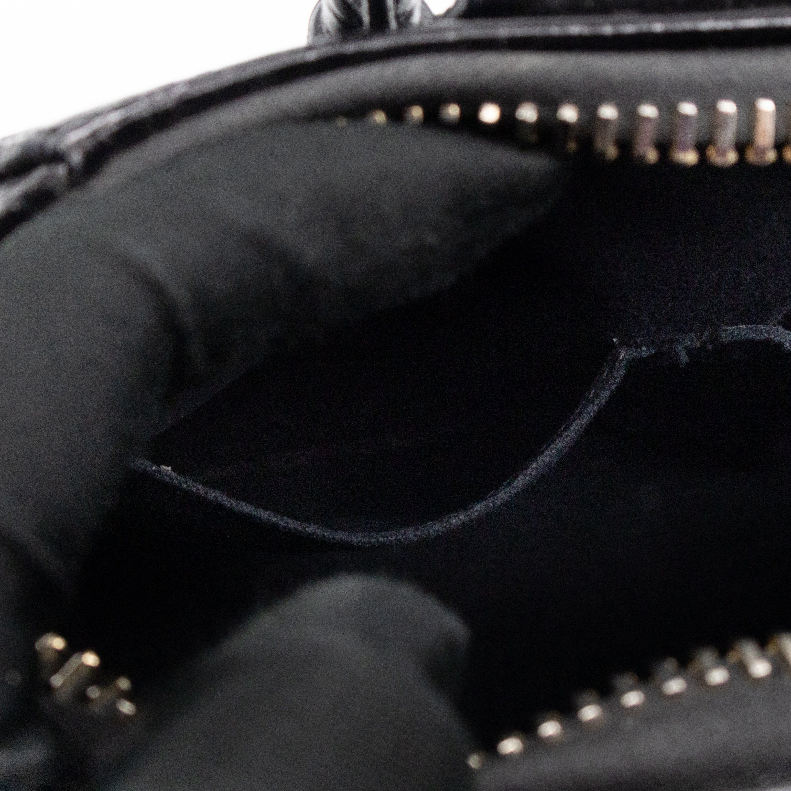 Antigona Mini Black Croc Embossed Leather