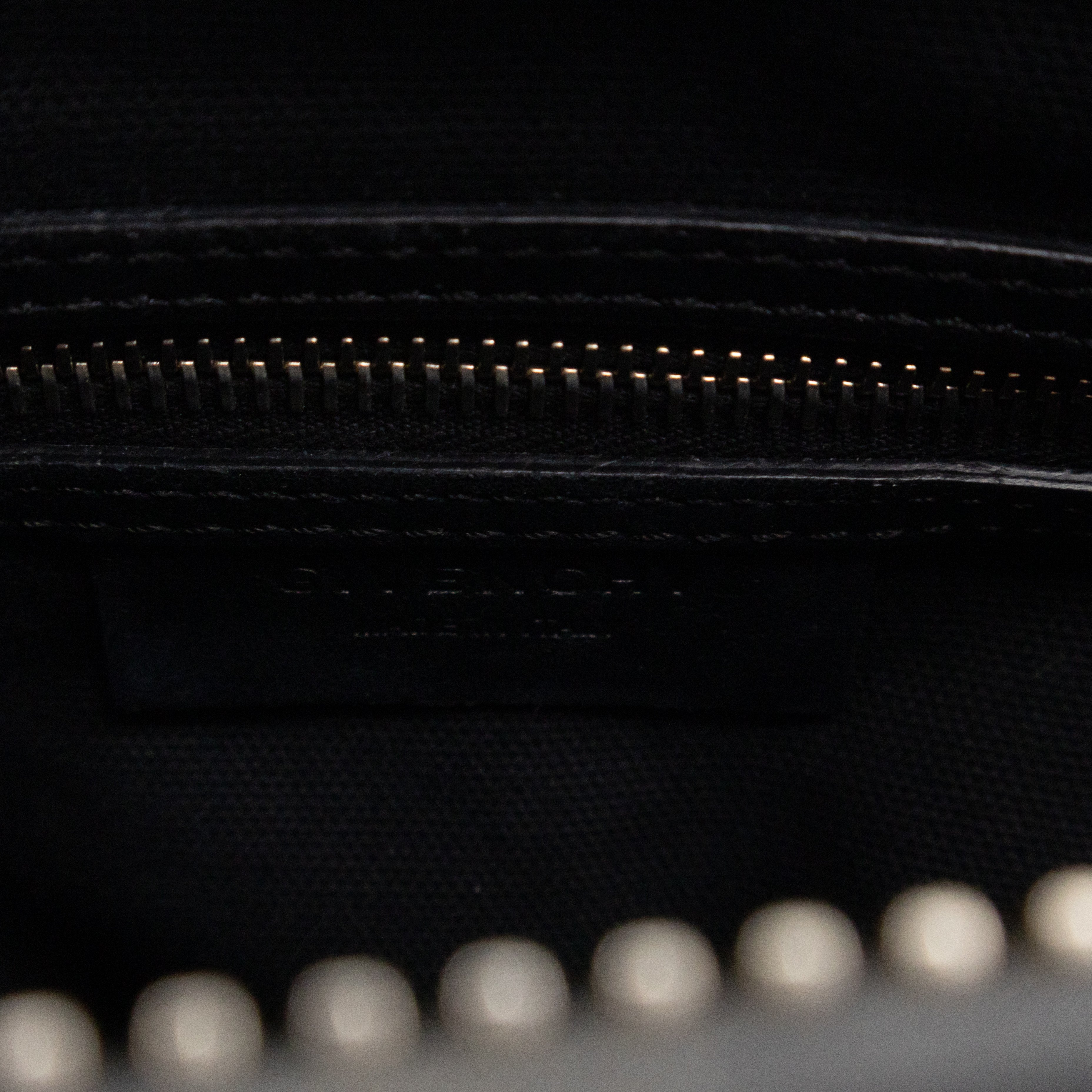 Antigona Mini Black Croc Embossed Leather