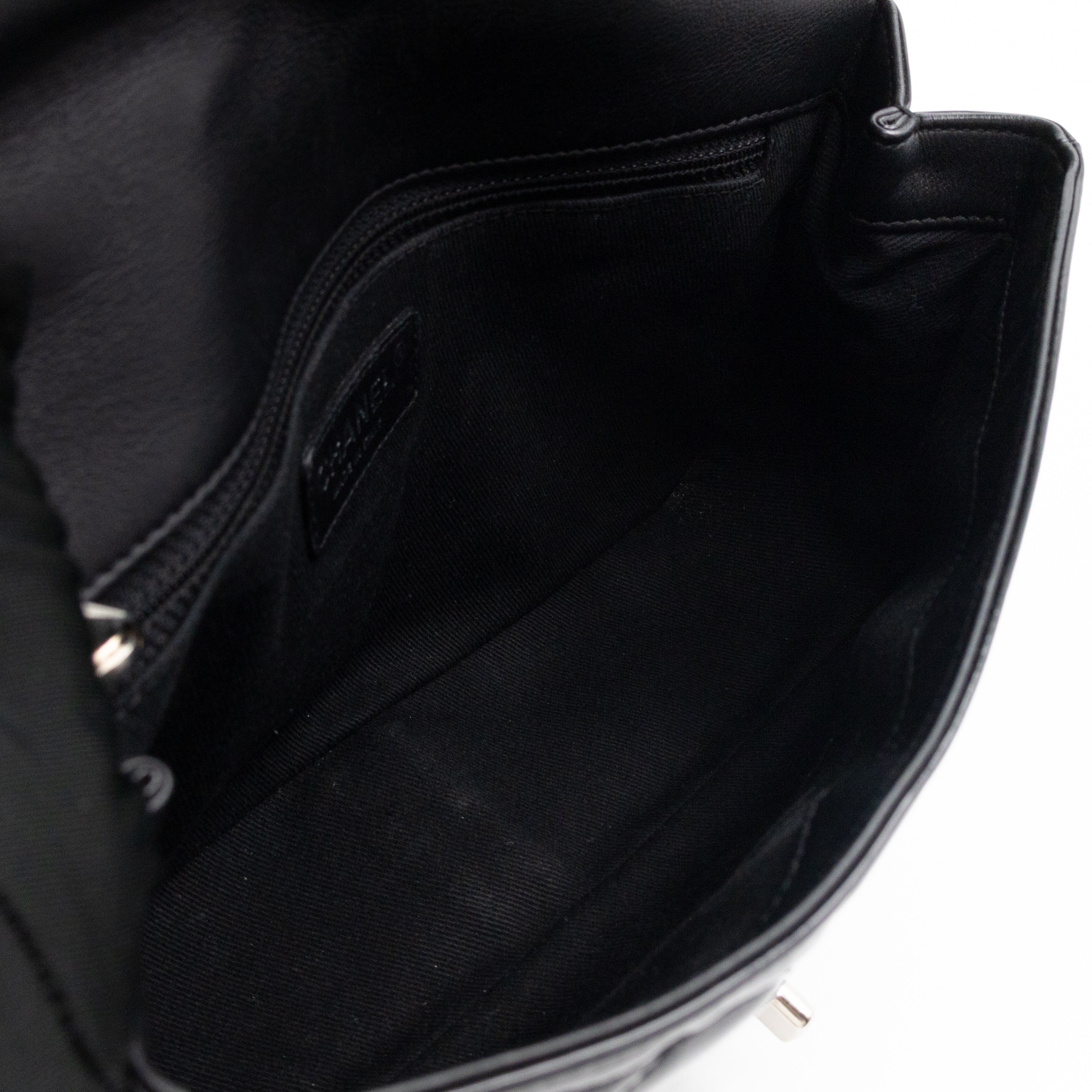 Coco Shine Single Flap Bag Black Patent Leather