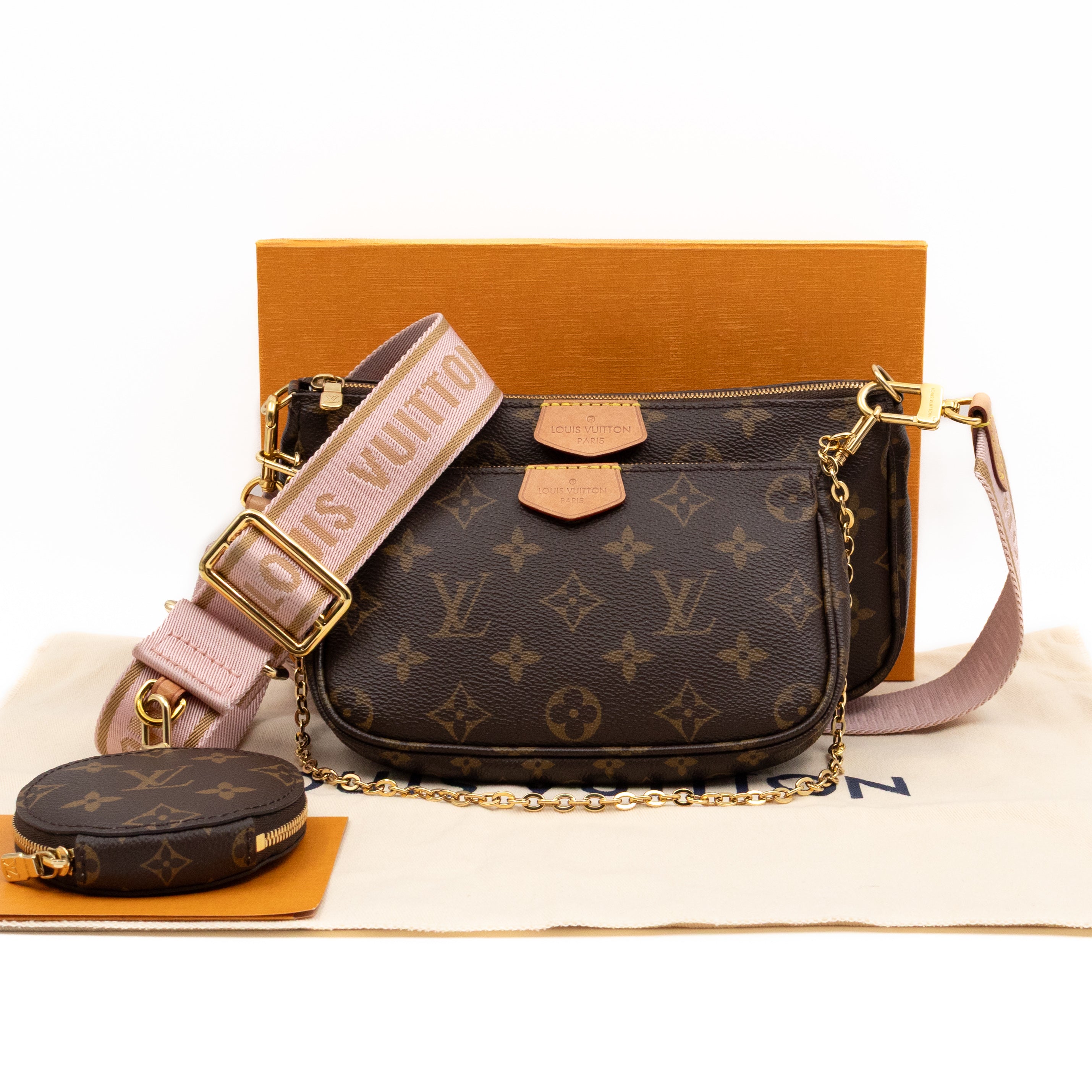 Multi Pochette Accessoires Monogram Rose