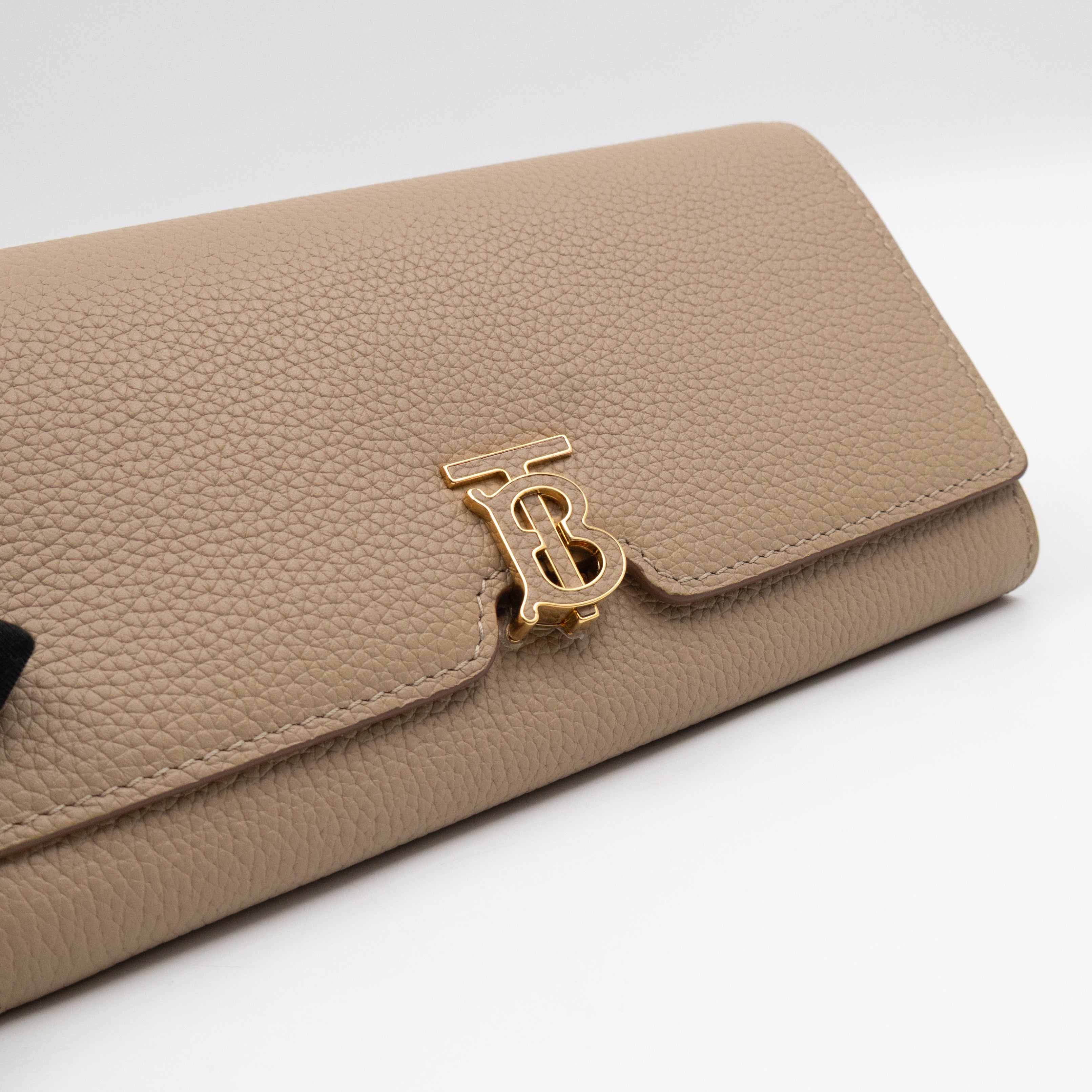Continental Wallet Beige Leather