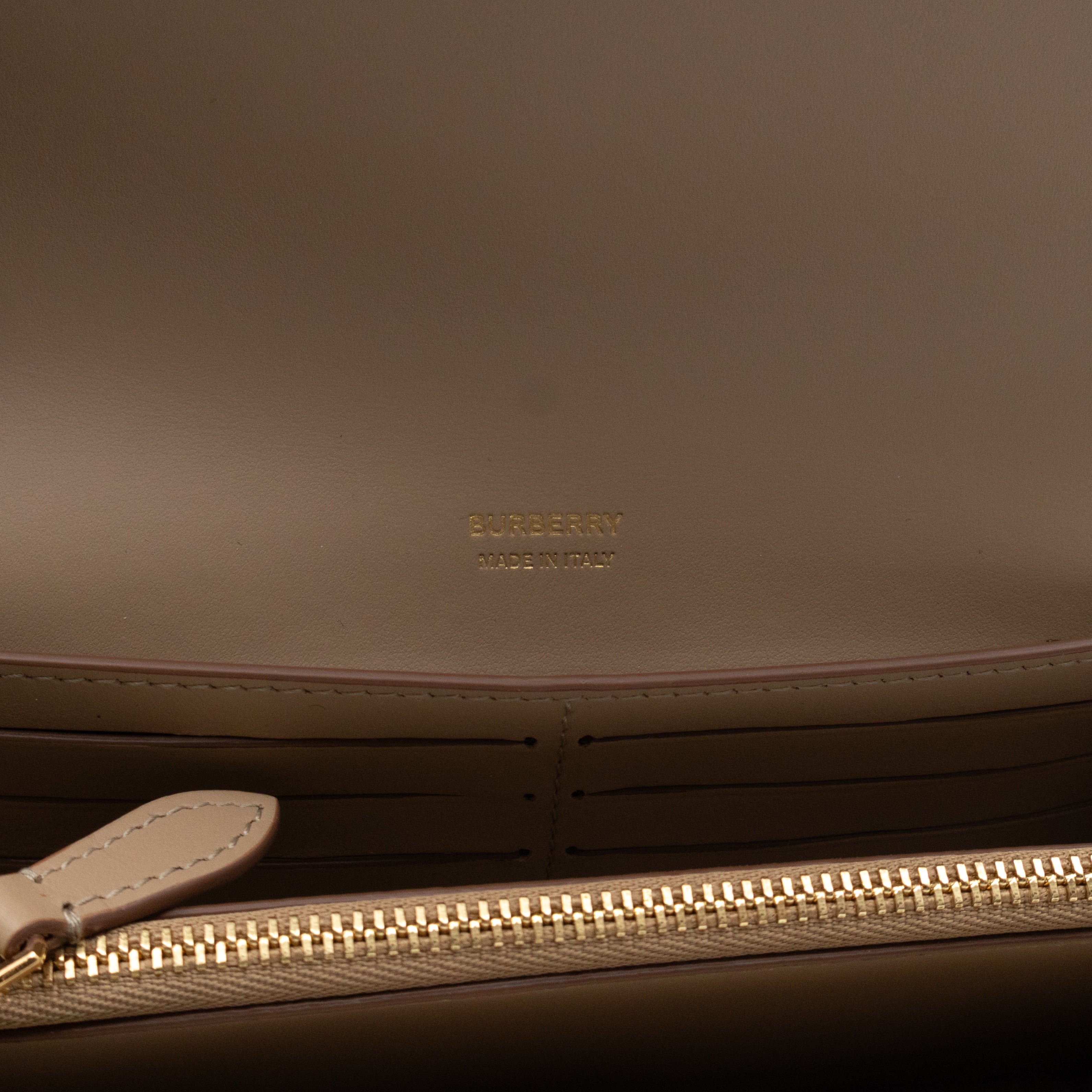 Continental Wallet Beige Leather