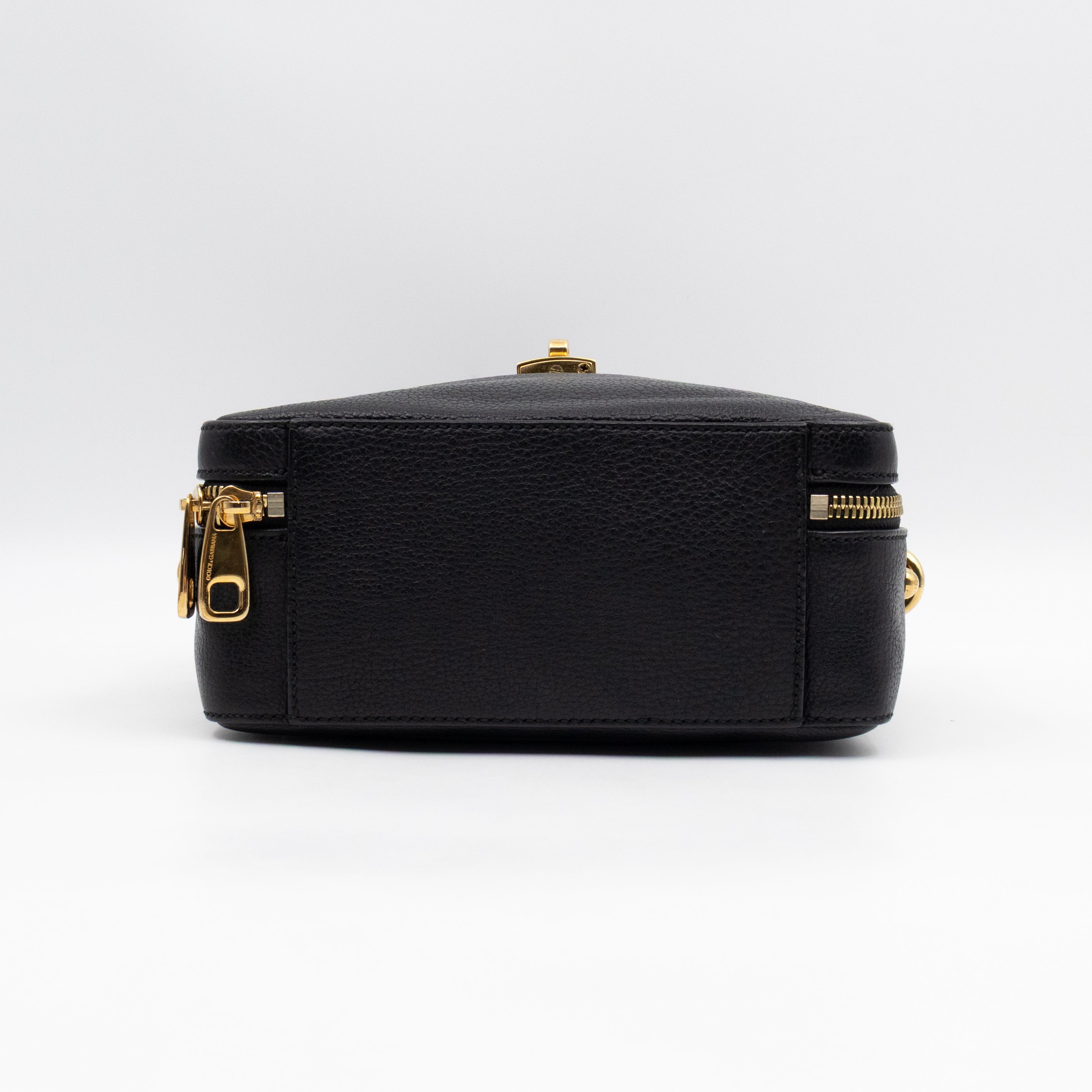 Rosaria Shoulder Bag Black Drummed Calfskin Leather