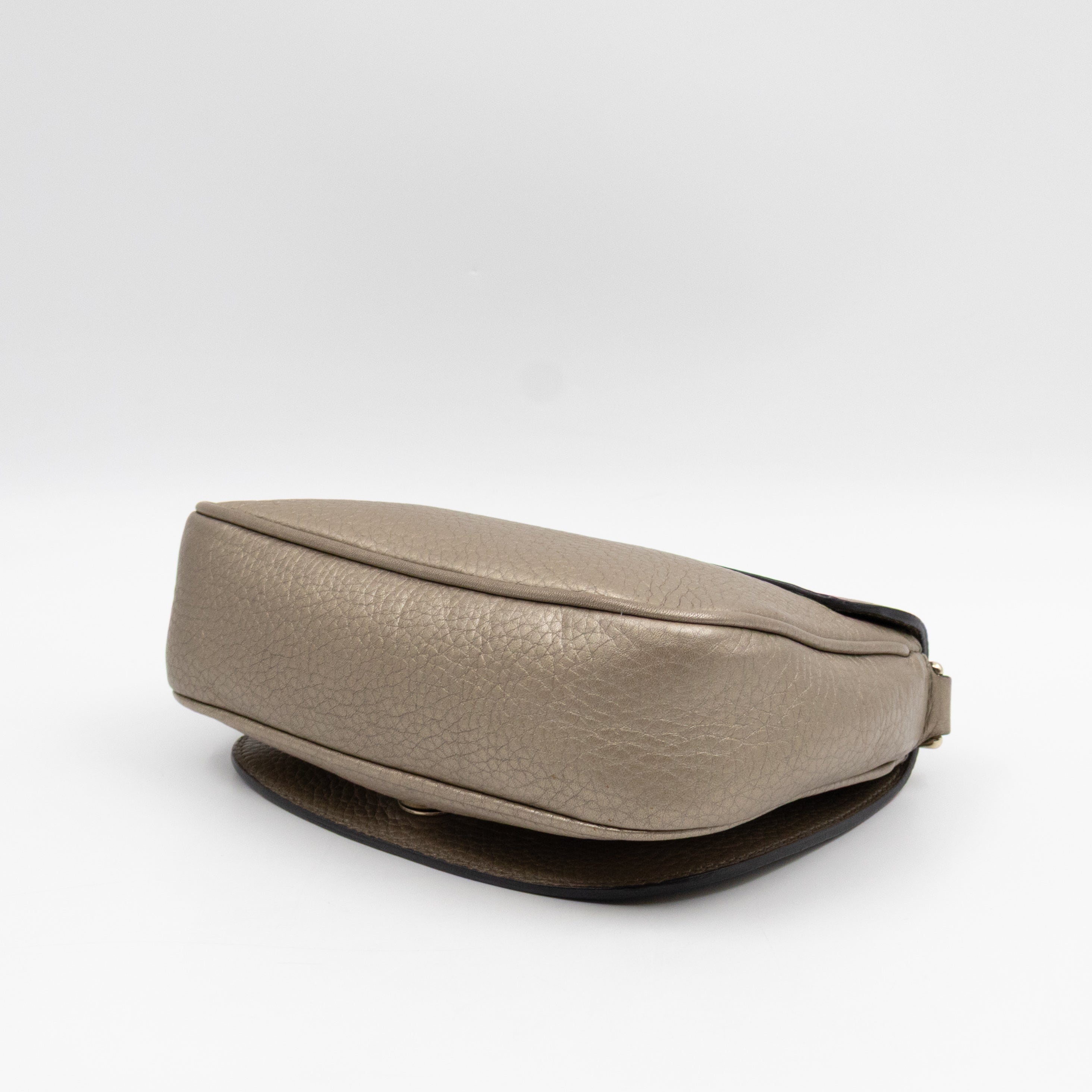 Mini Soho Flap Bag Champagne Leather