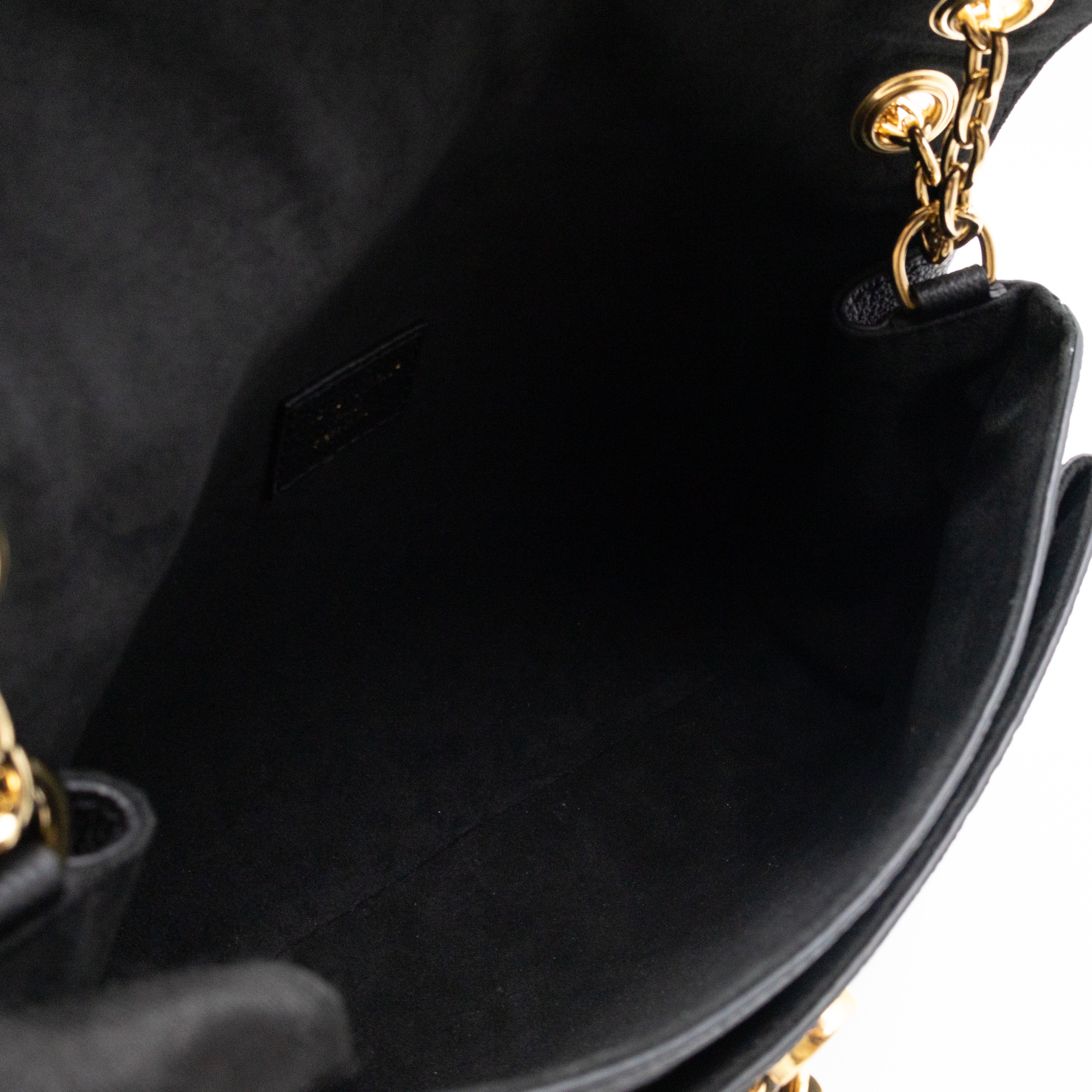 Anytime Flap Bag Black Monogram Empreinte Leather