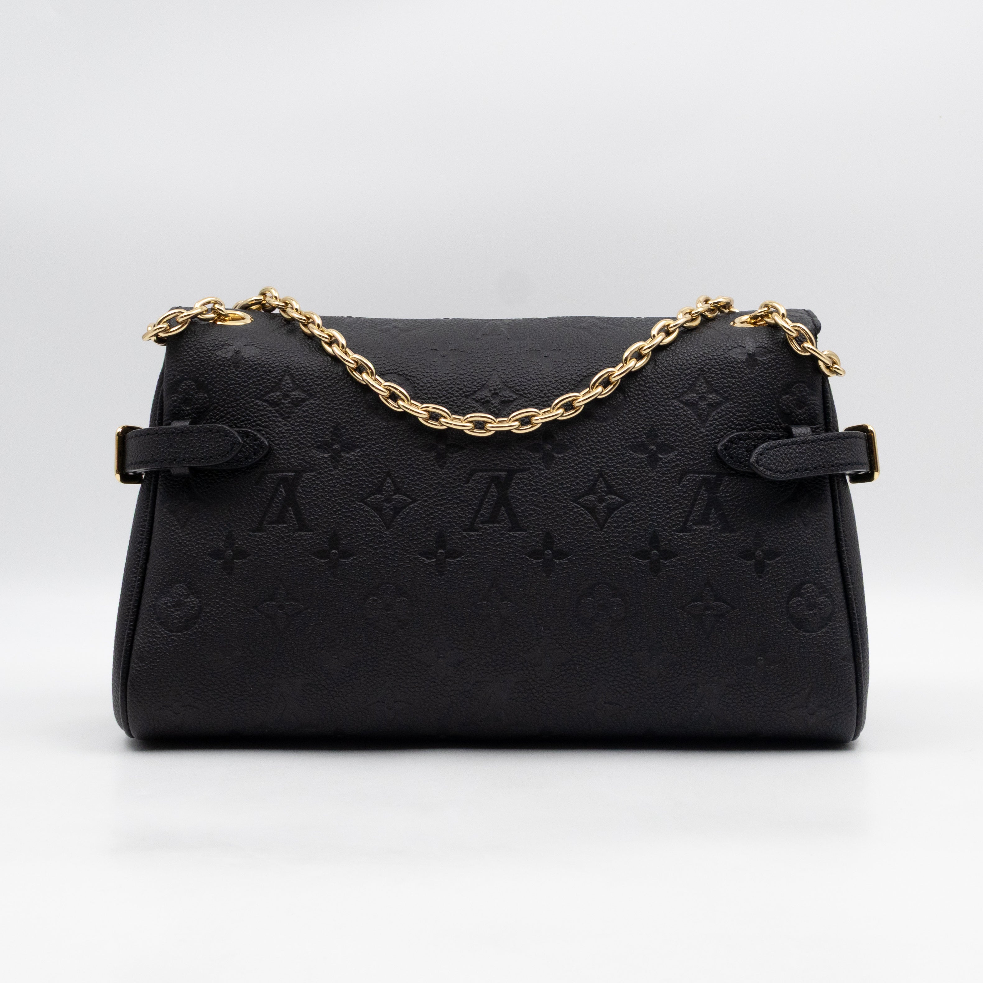 Anytime Flap Bag Black Monogram Empreinte Leather