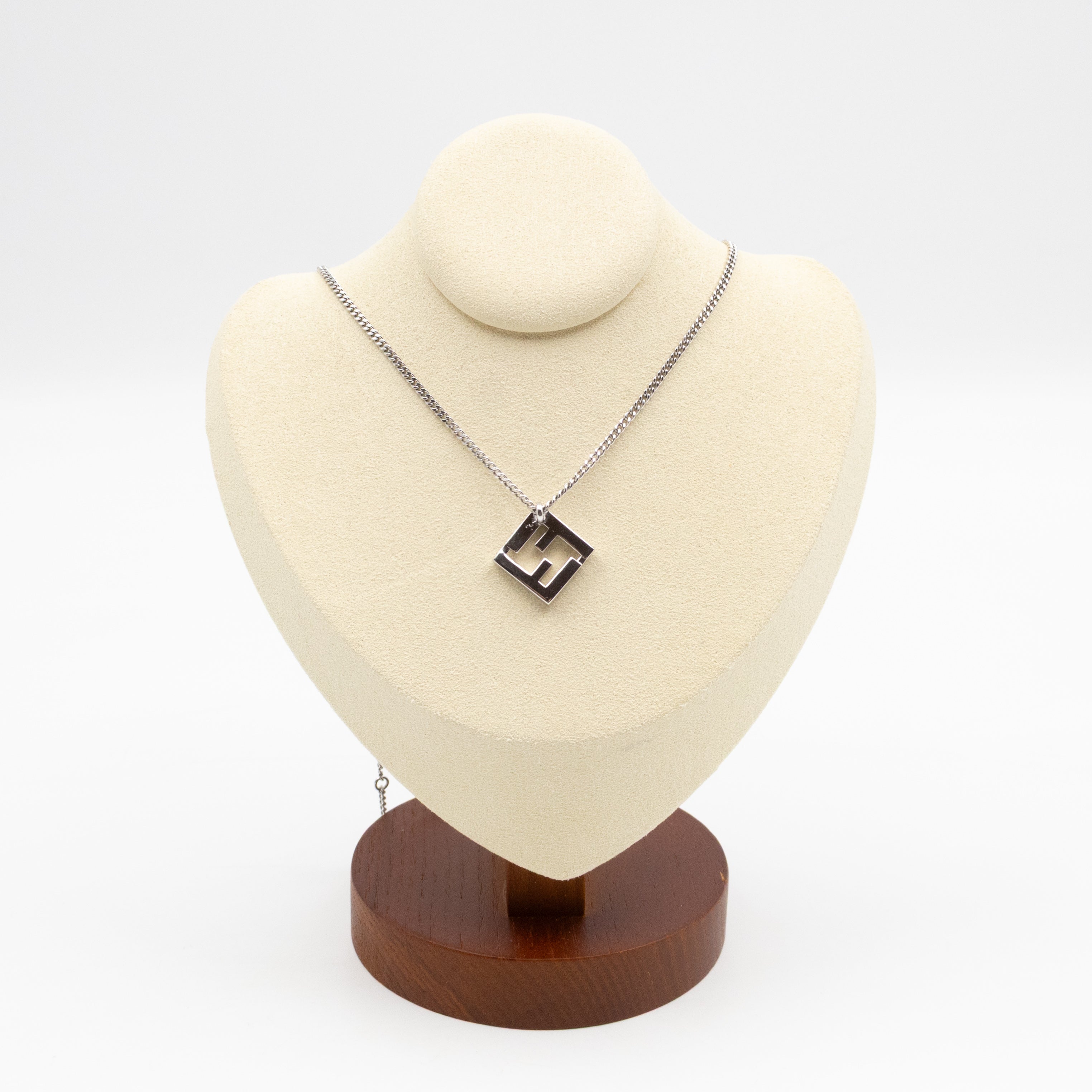 Forever FF Necklace Crystals & Platinum