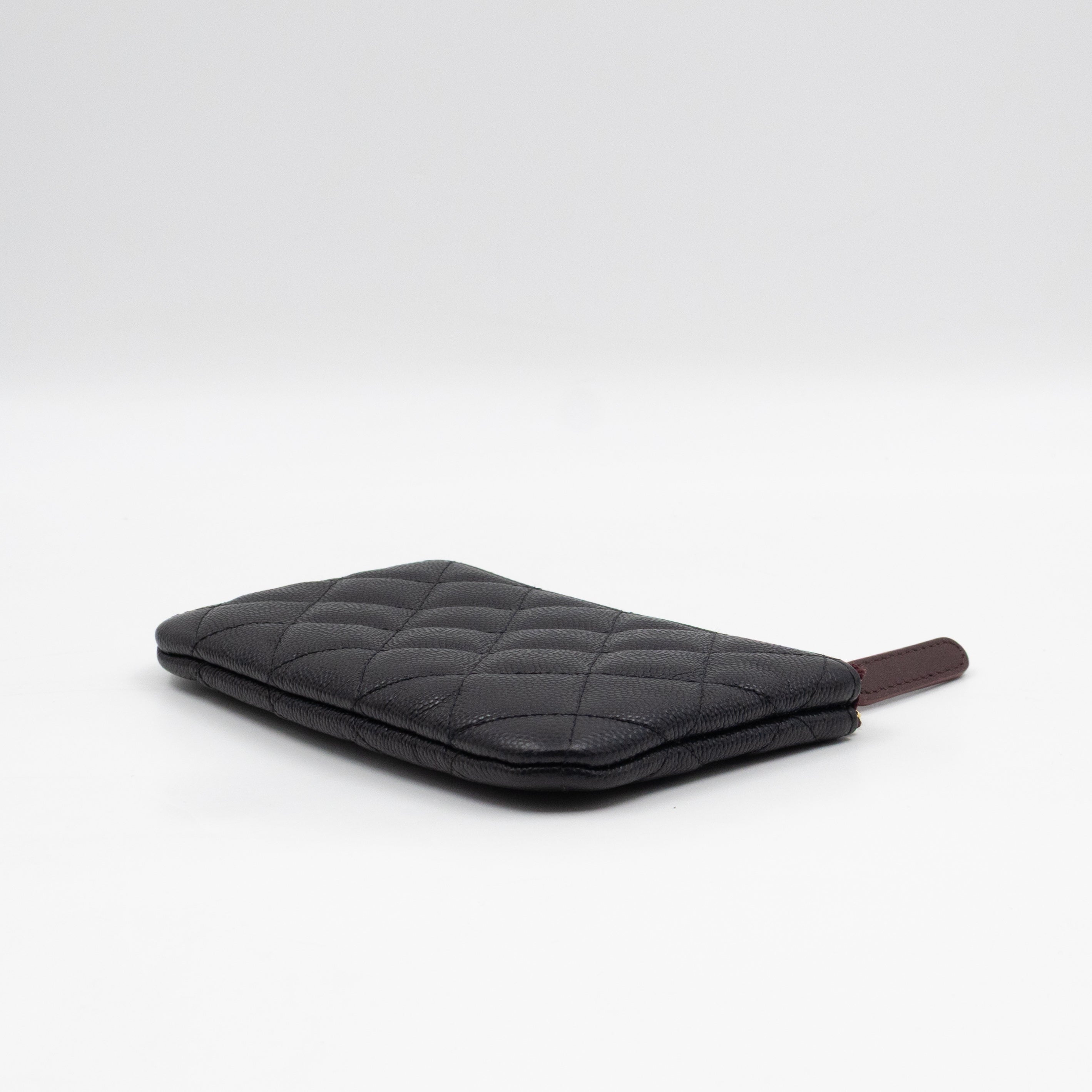 Classic Mini O Case Pouch Black Caviar Leather