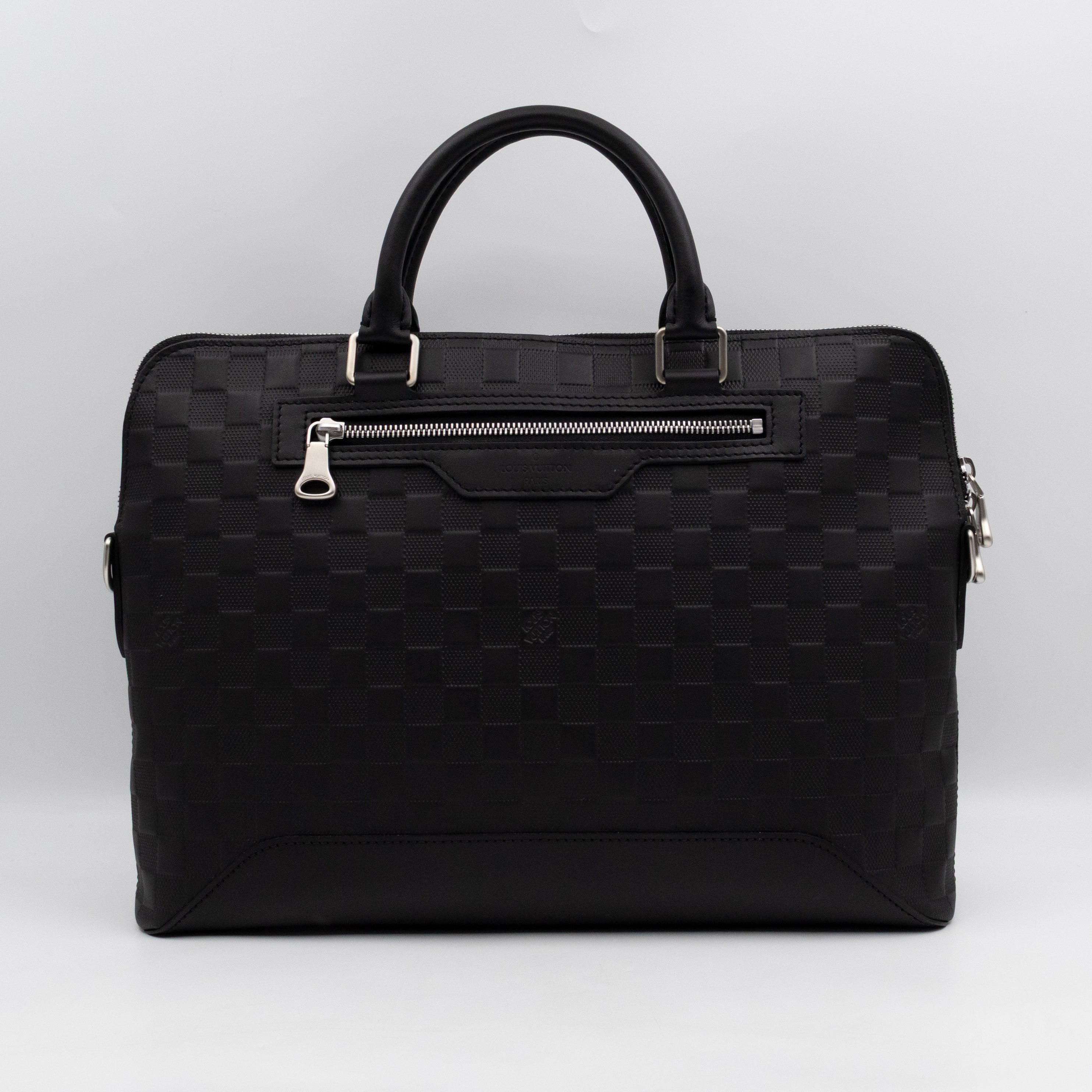 Avenue Soft Briefcase Black Damier Infini Leather