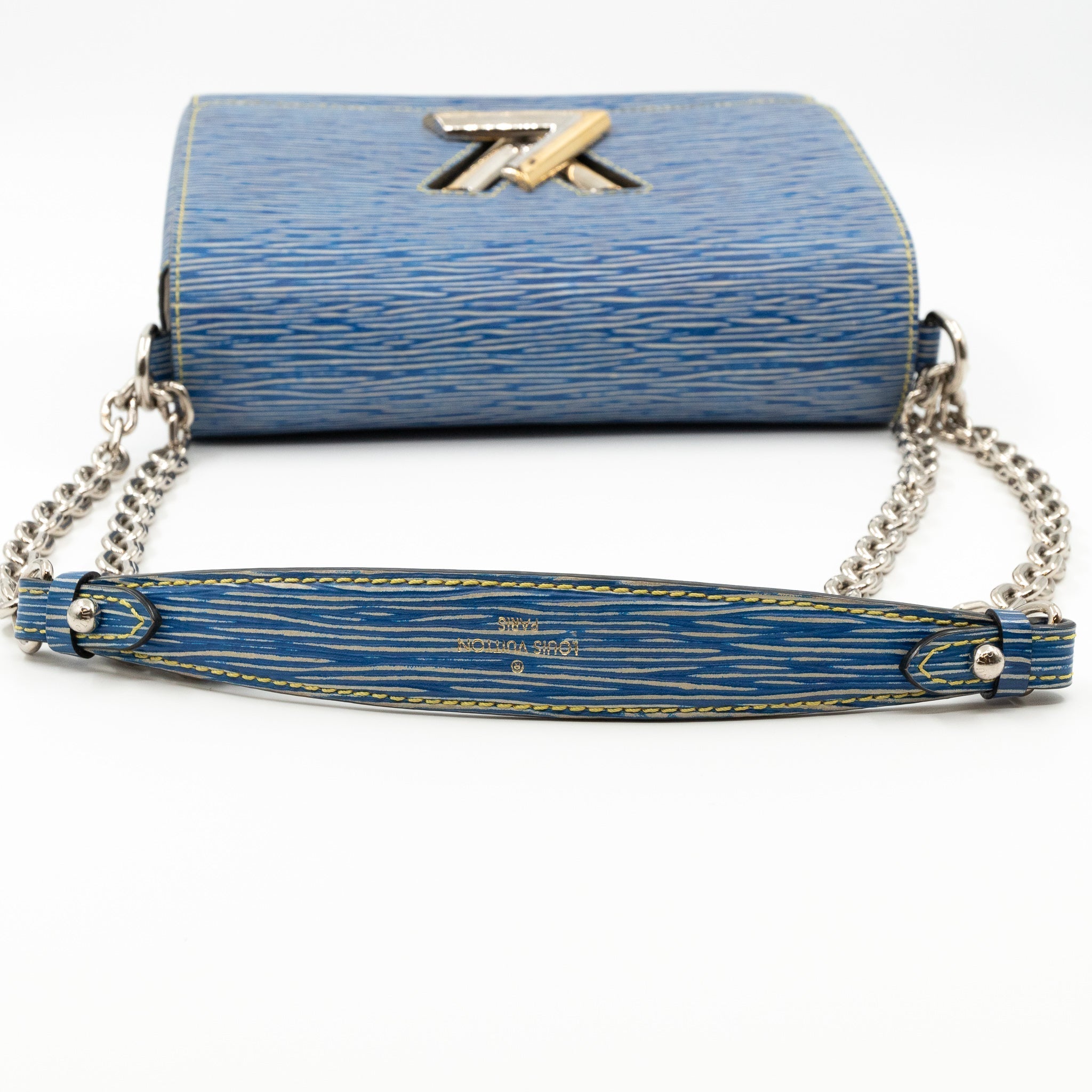 Twist MM Epi Leather Denim