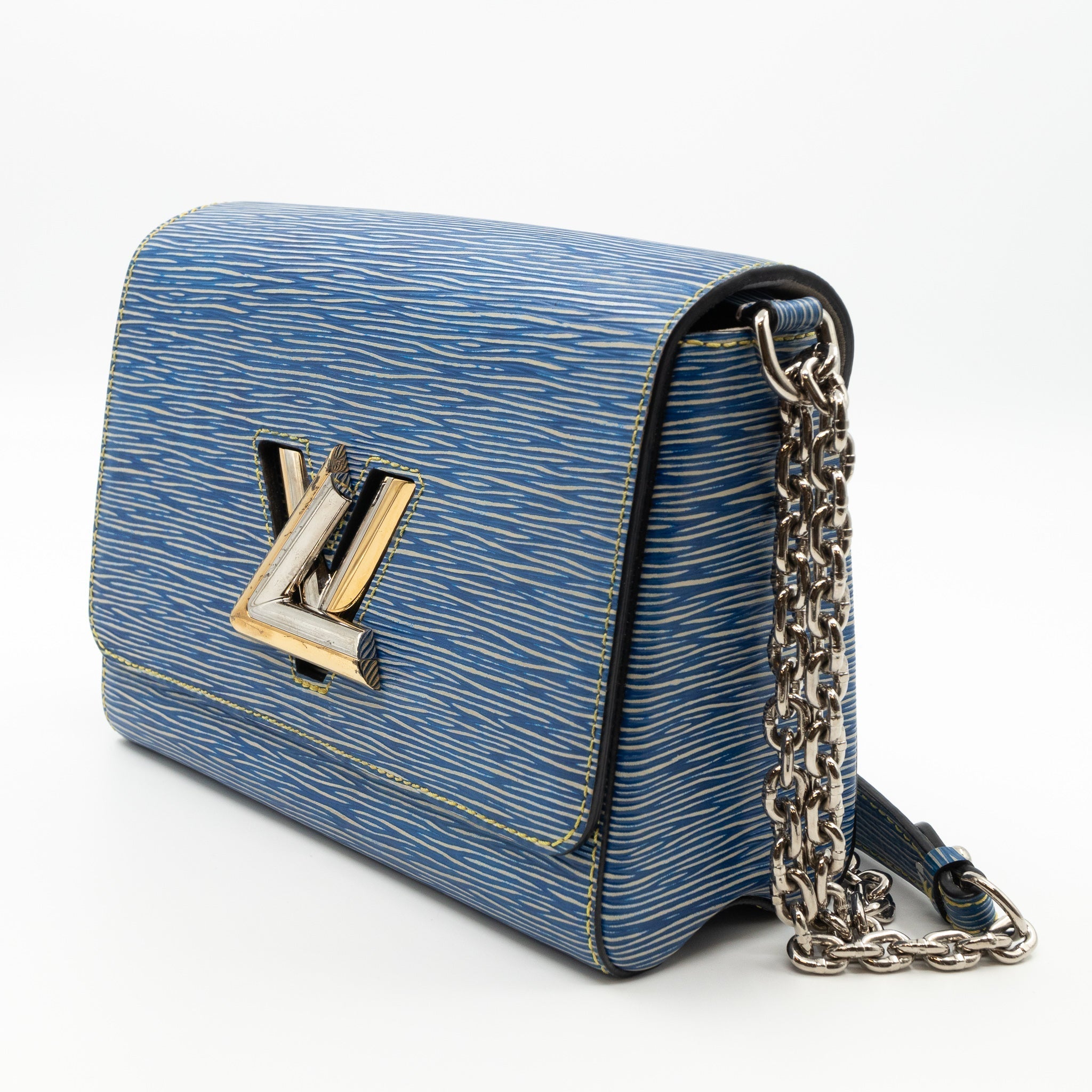 Twist MM Epi Leather Denim